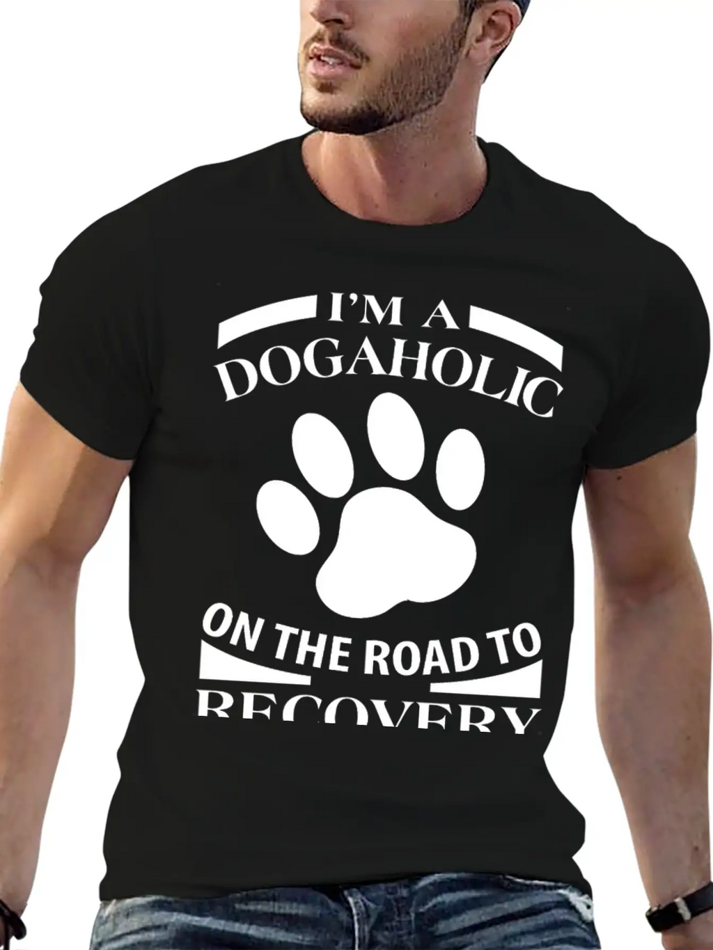 Dog - I'm A Dogaholic On The Road To Recovery Ju Essential Cotton Tee For Daily Outfits – Unisex Style