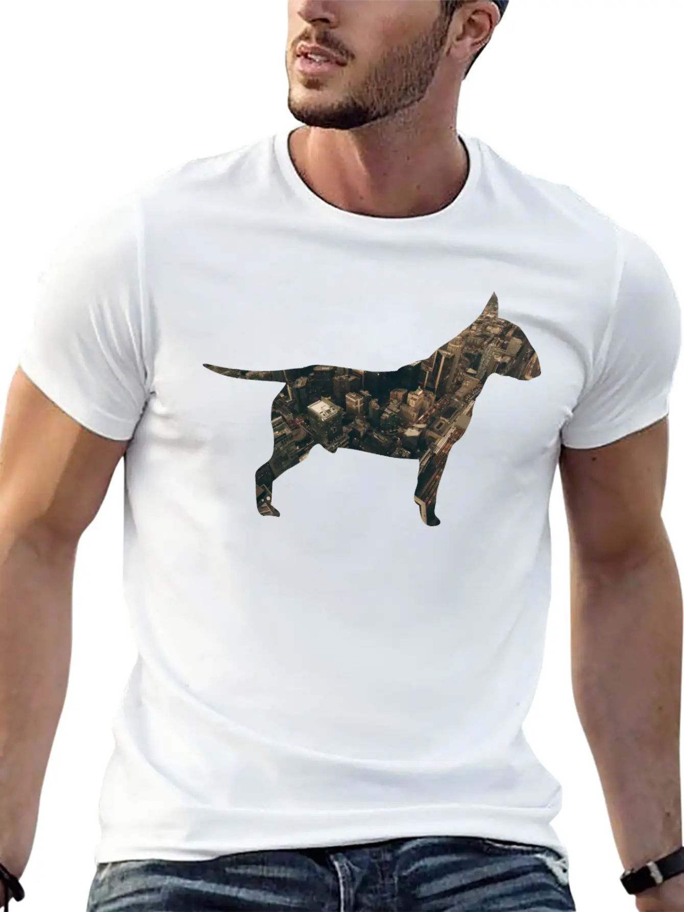 Dog In The City Unisex Casual T-Shirt – Clean Design For Daily Comfort