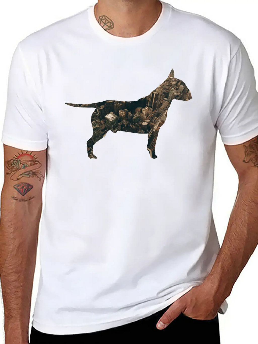 Dog In The City Unisex Casual T-Shirt – Clean Design For Daily Comfort