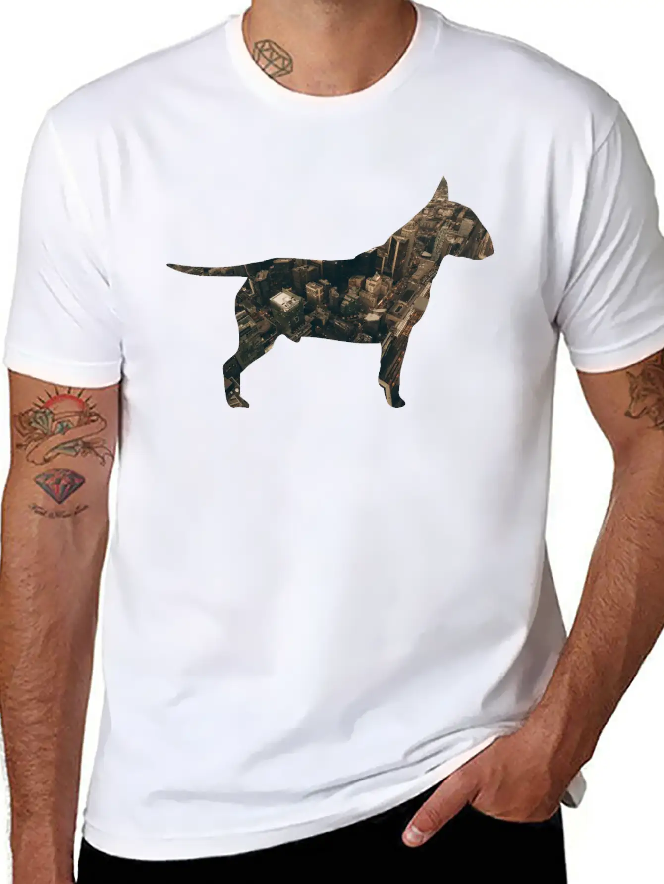 Dog In The City Unisex Casual T-Shirt – Clean Design For Daily Comfort