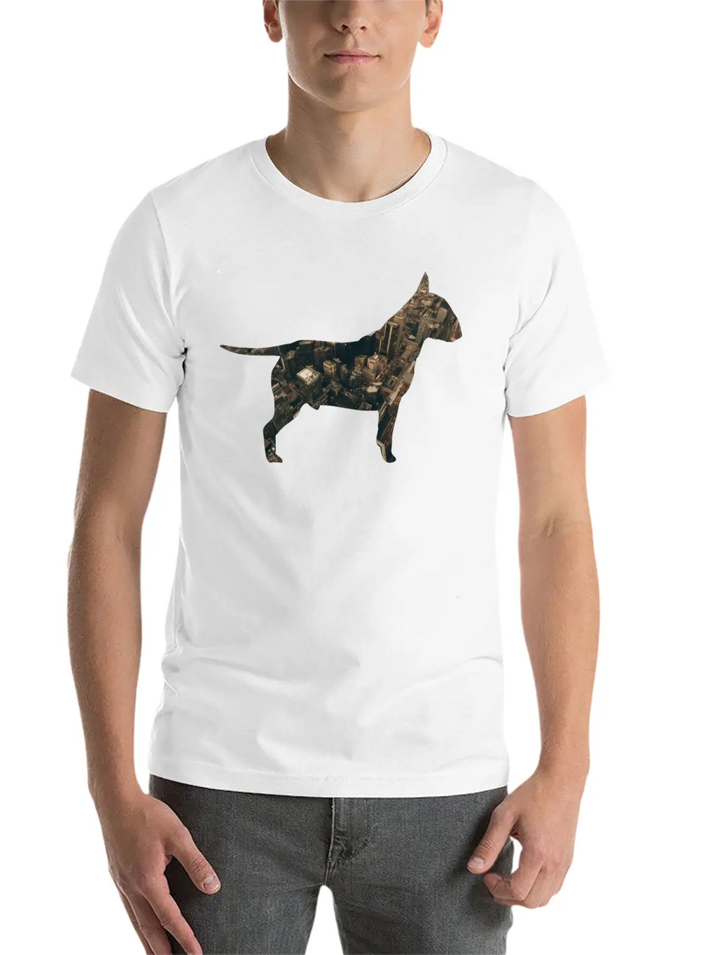 Dog In The City Unisex Casual T-Shirt – Clean Design For Daily Comfort