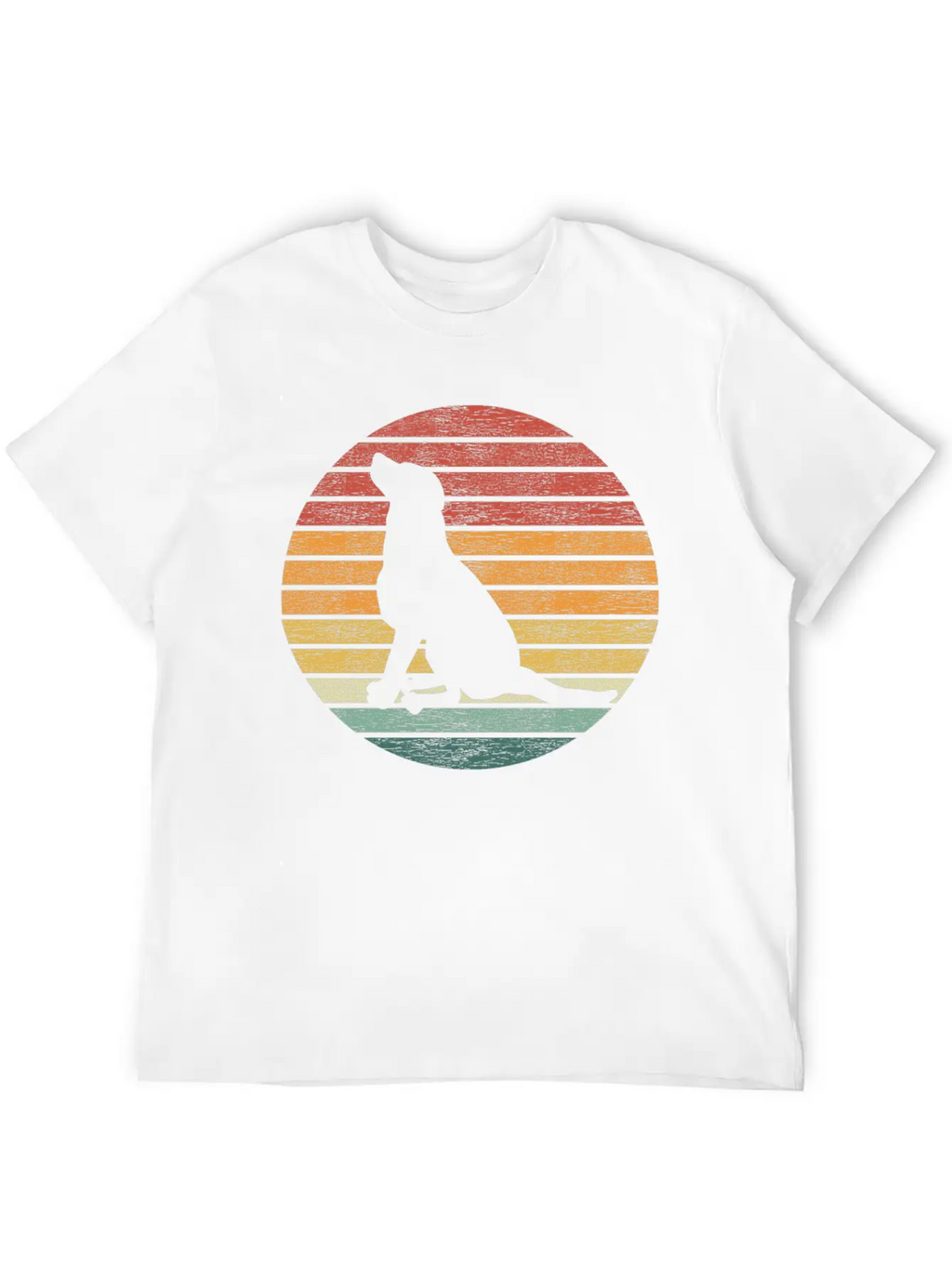 Dog Lover - Vintage Sunset Dog Classic Fit Graphic Tee For Daily Comfort – Unisex Cotton Shirt