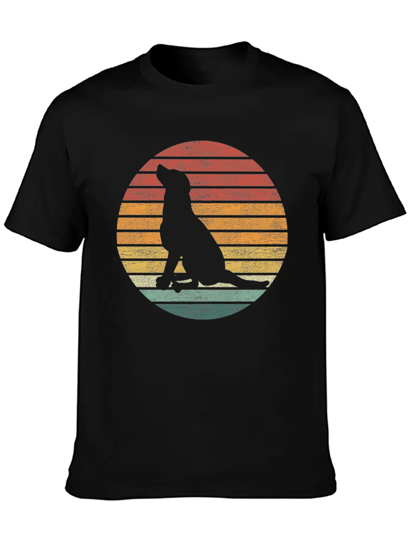 Dog Lover - Vintage Sunset Dog Classic Fit Graphic Tee For Daily Comfort – Unisex Cotton Shirt