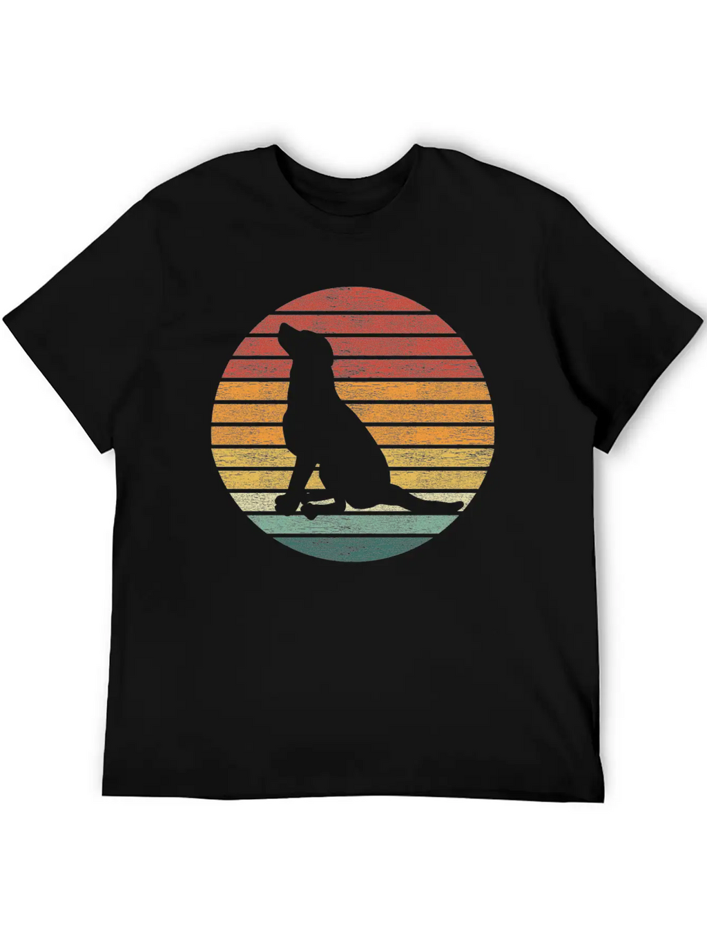 Dog Lover - Vintage Sunset Dog Classic Fit Graphic Tee For Daily Comfort – Unisex Cotton Shirt