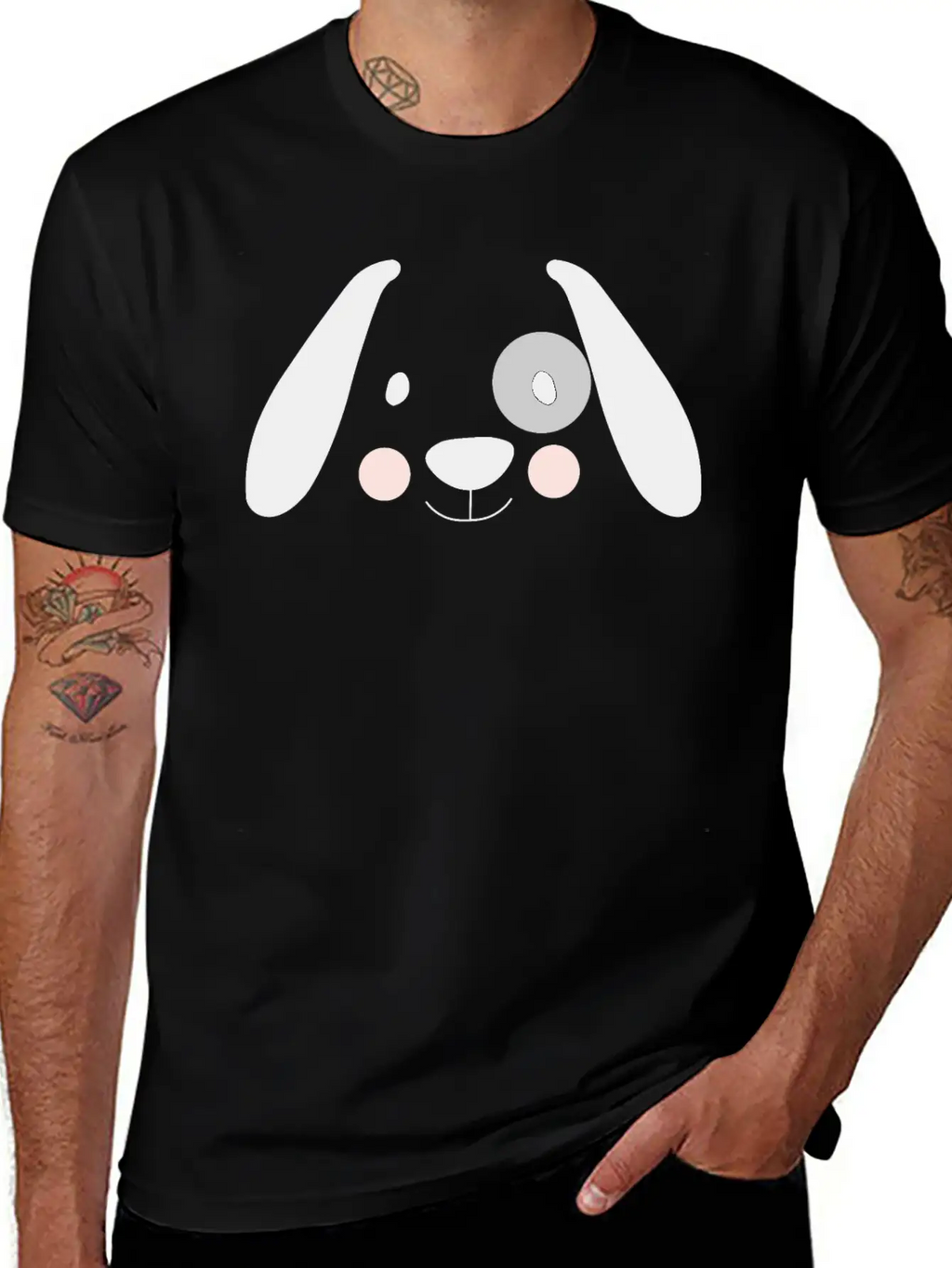 Dog Minimalist Vector Stylish Everyday T-Shirt – Unisex Basic Cotton Tee