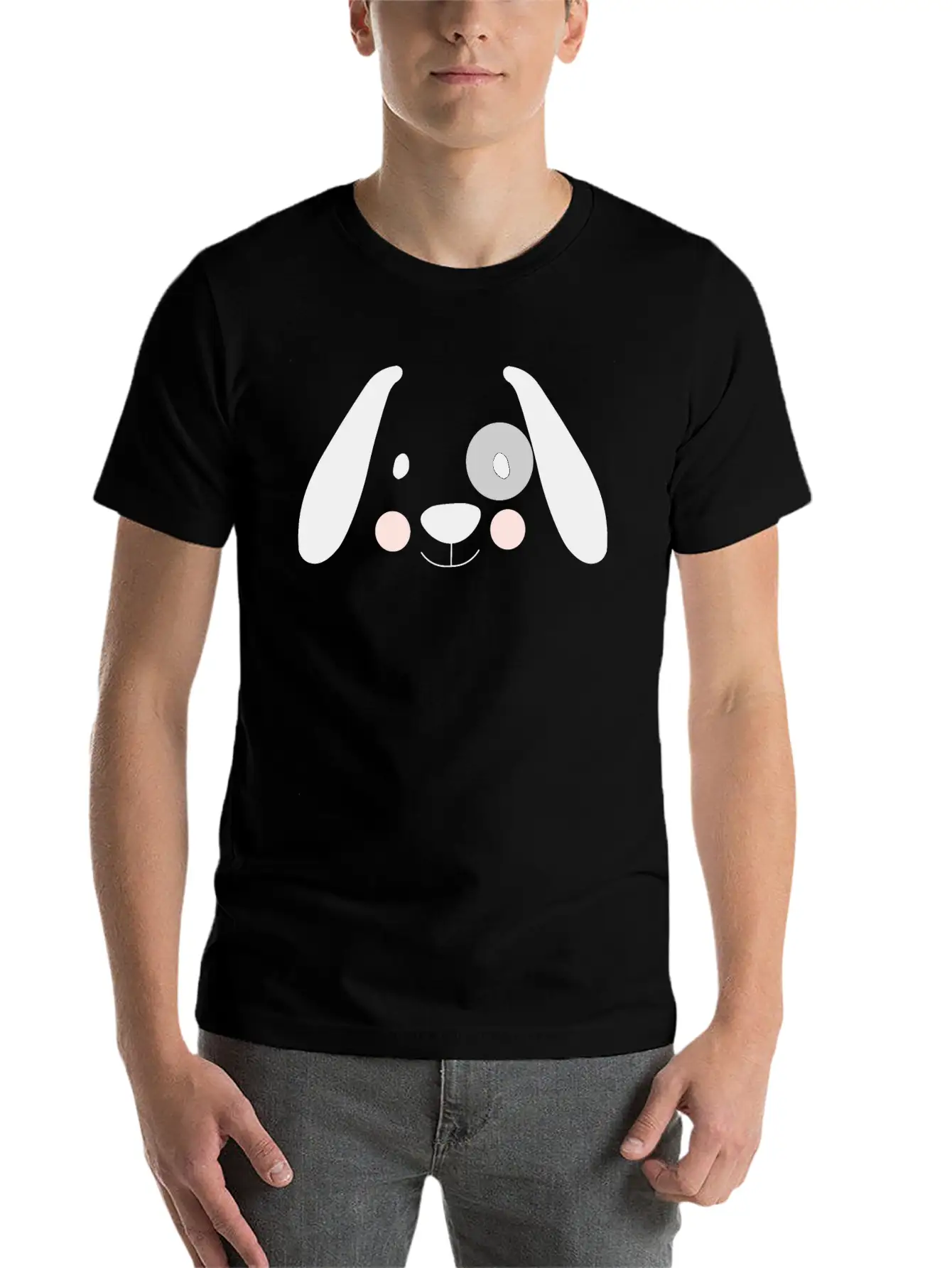 Dog Minimalist Vector Stylish Everyday T-Shirt – Unisex Basic Cotton Tee