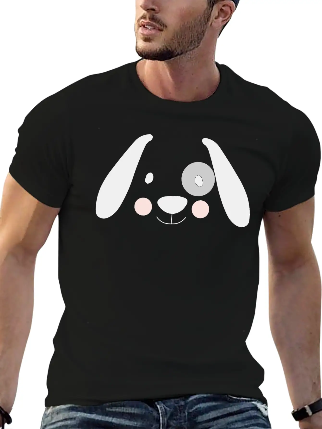Dog Minimalist Vector Stylish Everyday T-Shirt – Unisex Basic Cotton Tee