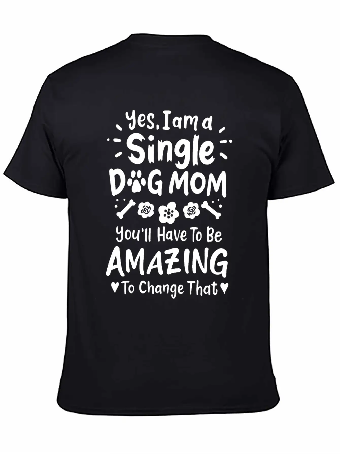 Dog Mom Single Dog Mom Essential Cotton Tee For Daily Outfits – Unisex Style