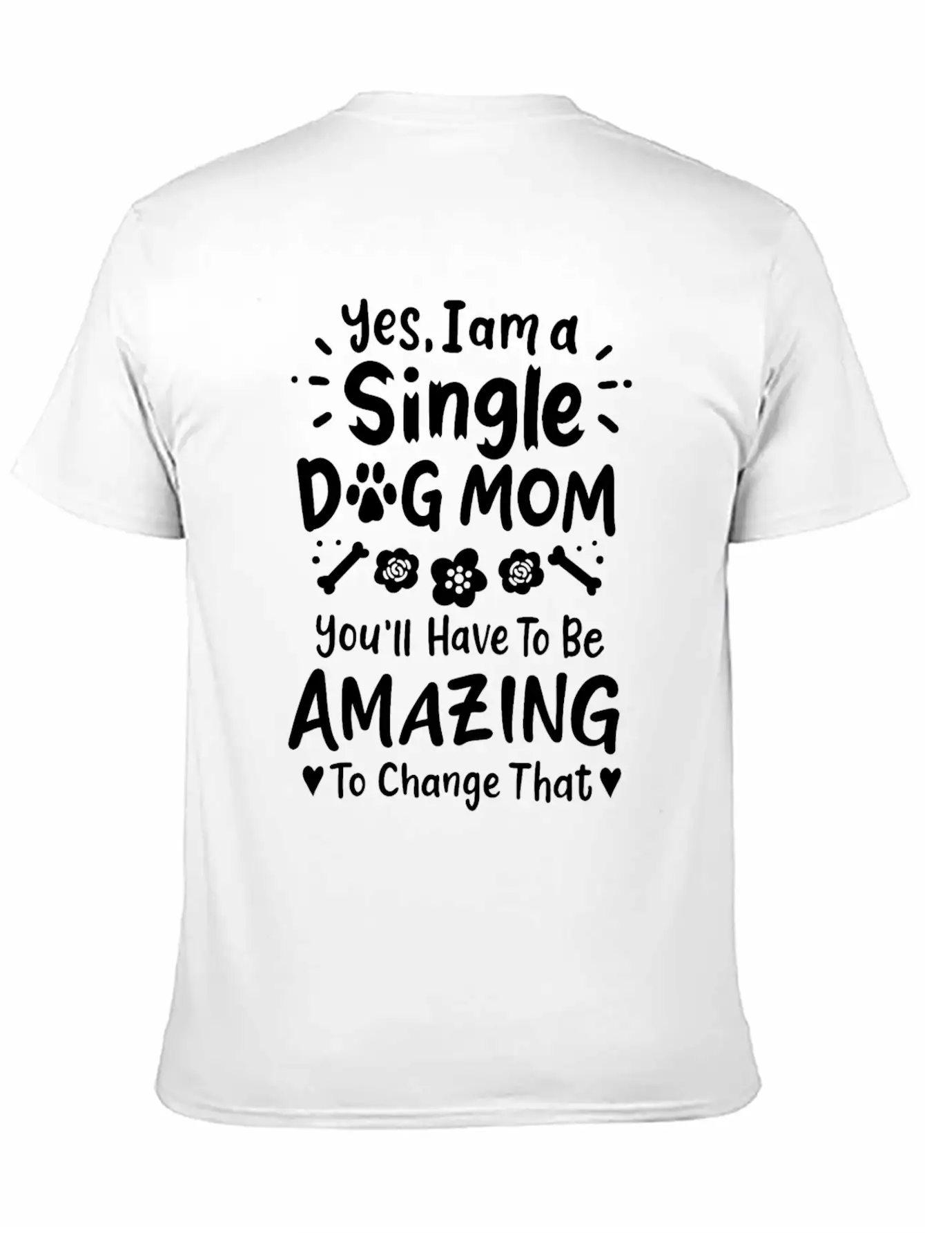 Dog Mom Single Dog Mom Essential Cotton Tee For Daily Outfits – Unisex Style