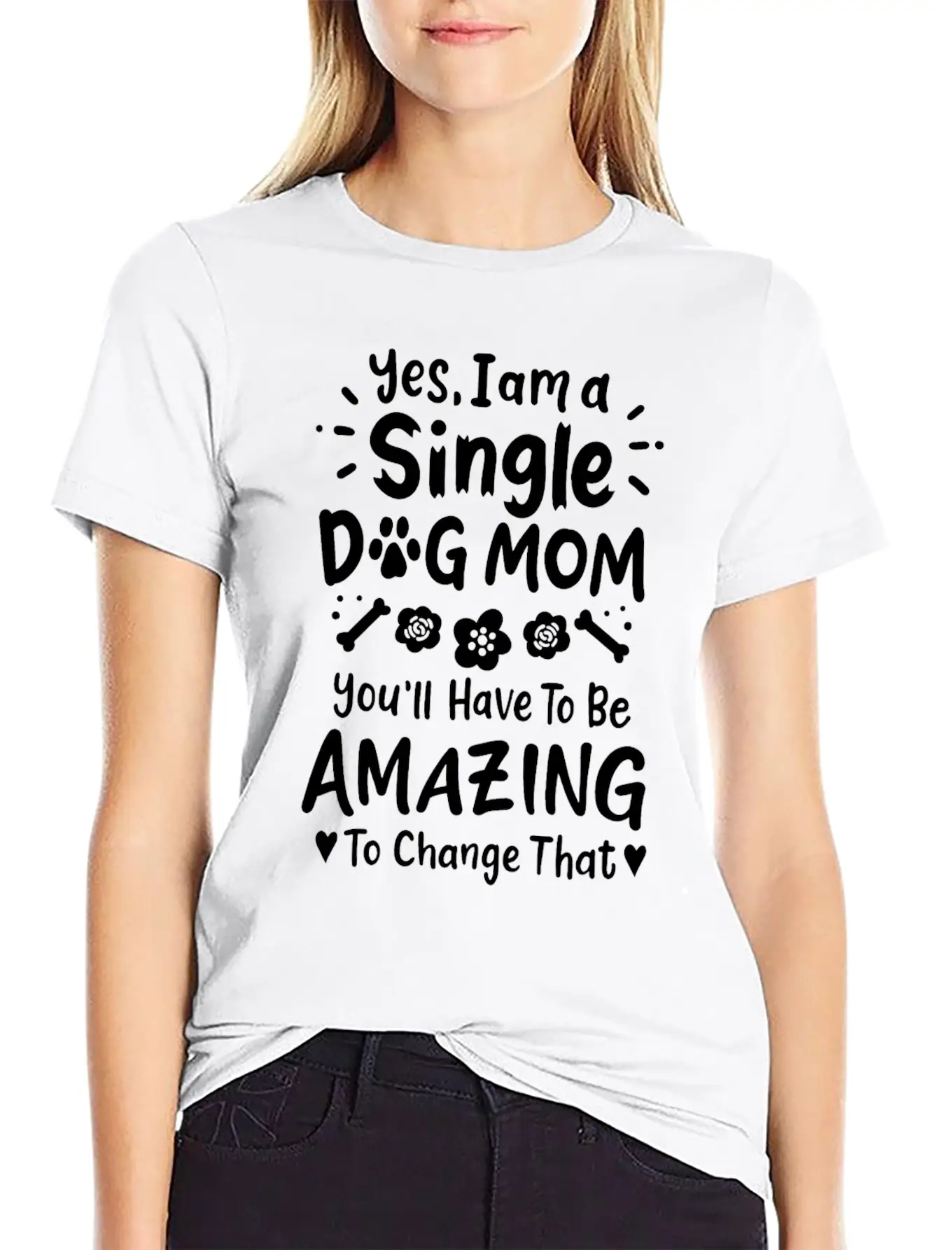 Dog Mom Single Dog Mom Essential Cotton Tee For Daily Outfits – Unisex Style