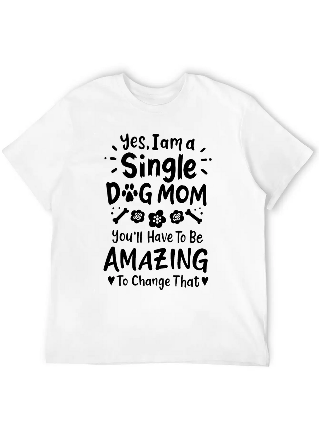 Dog Mom Single Dog Mom Essential Cotton Tee For Daily Outfits – Unisex Style