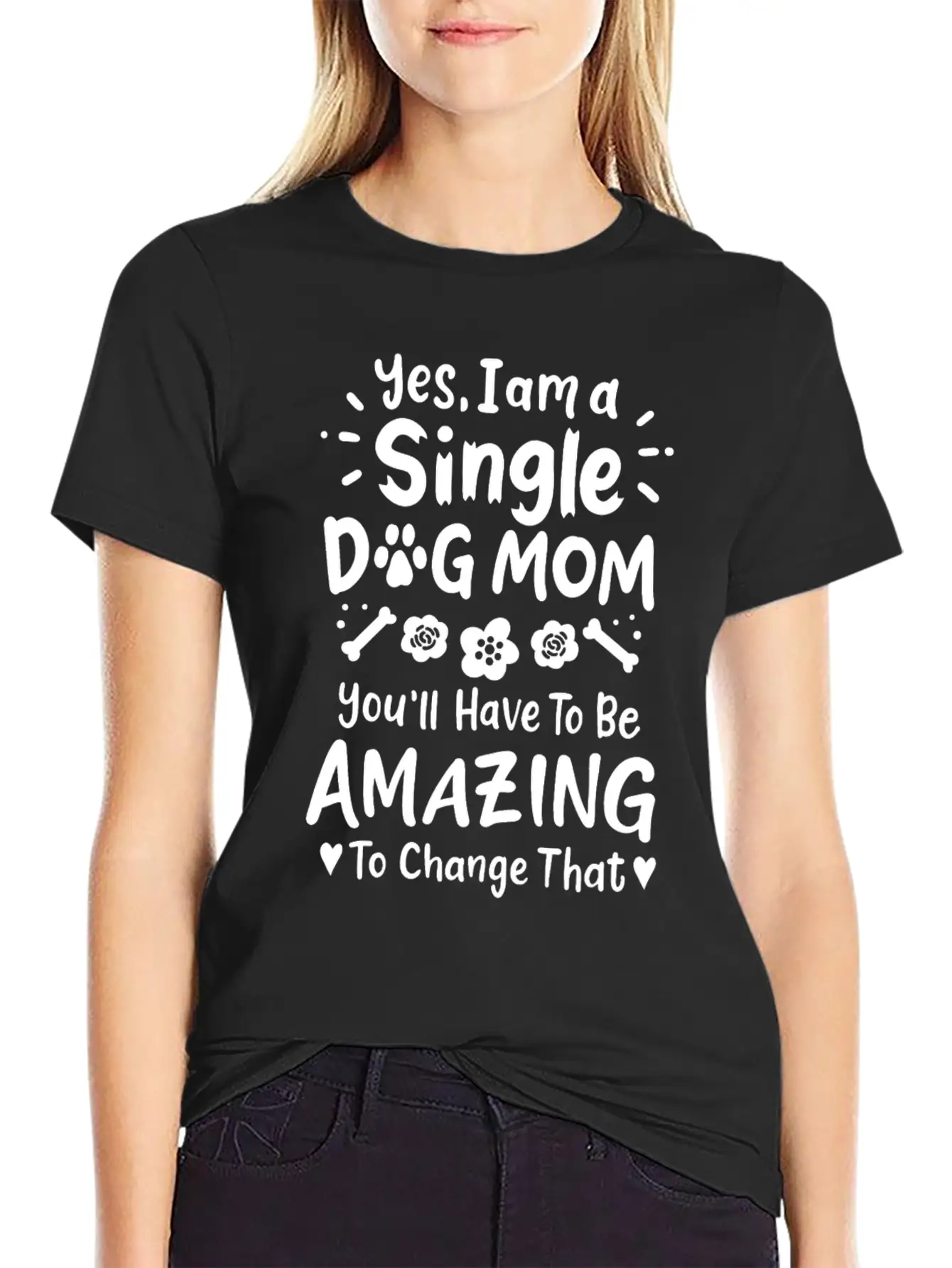Dog Mom Single Dog Mom Essential Cotton Tee For Daily Outfits – Unisex Style