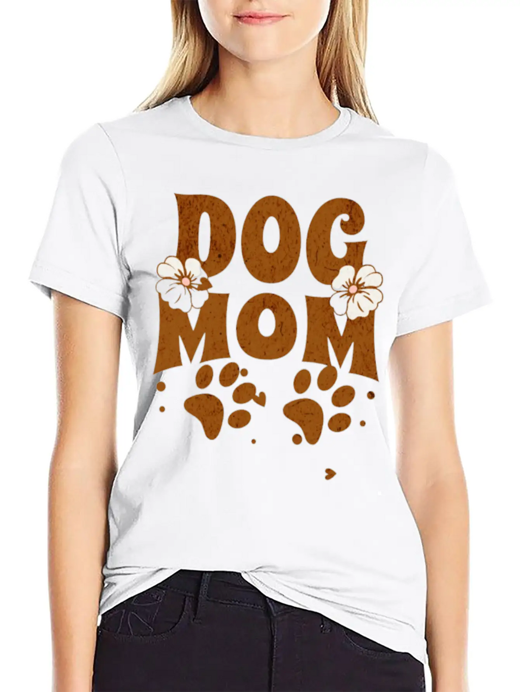 Dog Mom Unisex Short Sleeve Soft Cotton T-Shirt – Casual Everyday Wear
