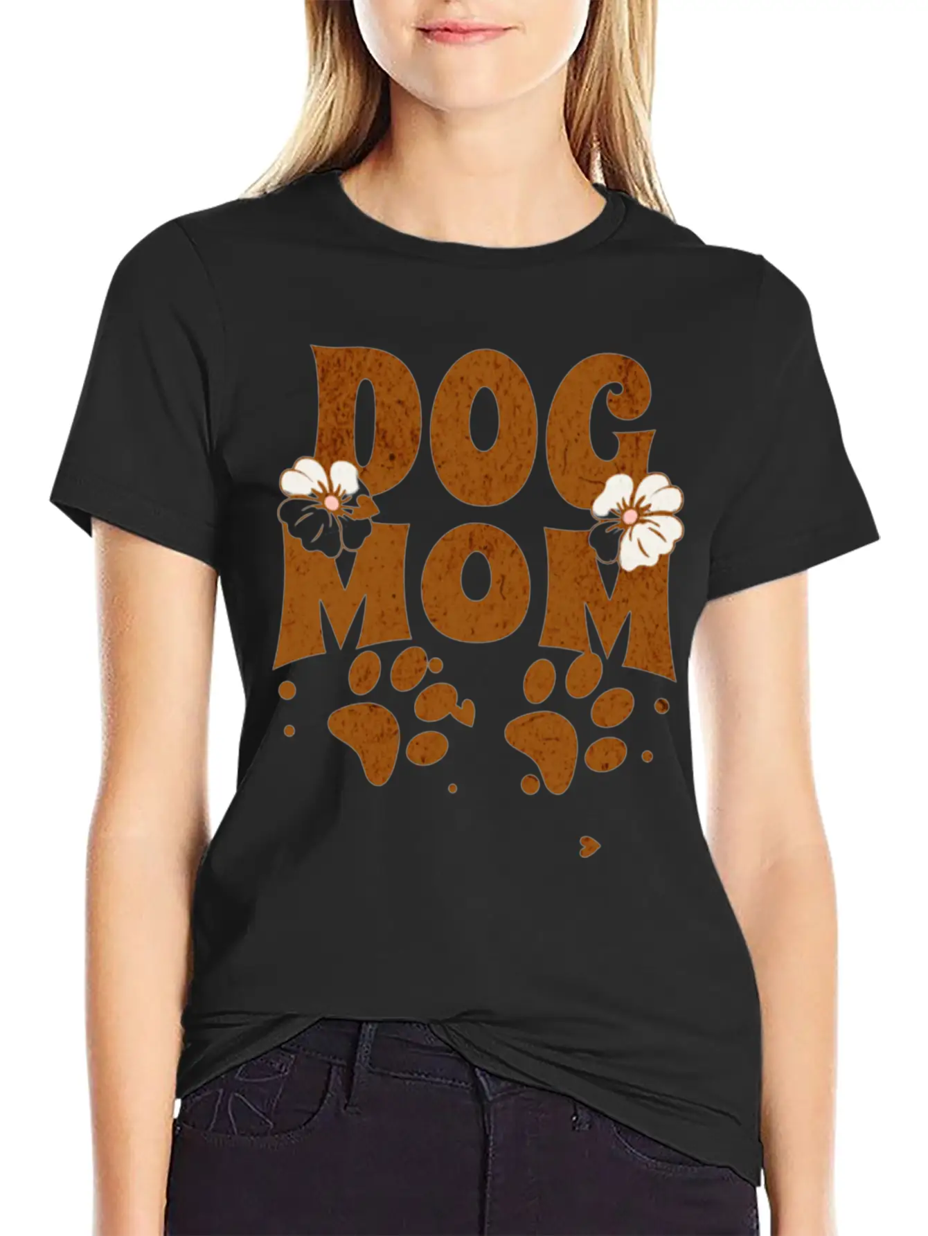 Dog Mom Unisex Short Sleeve Soft Cotton T-Shirt – Casual Everyday Wear