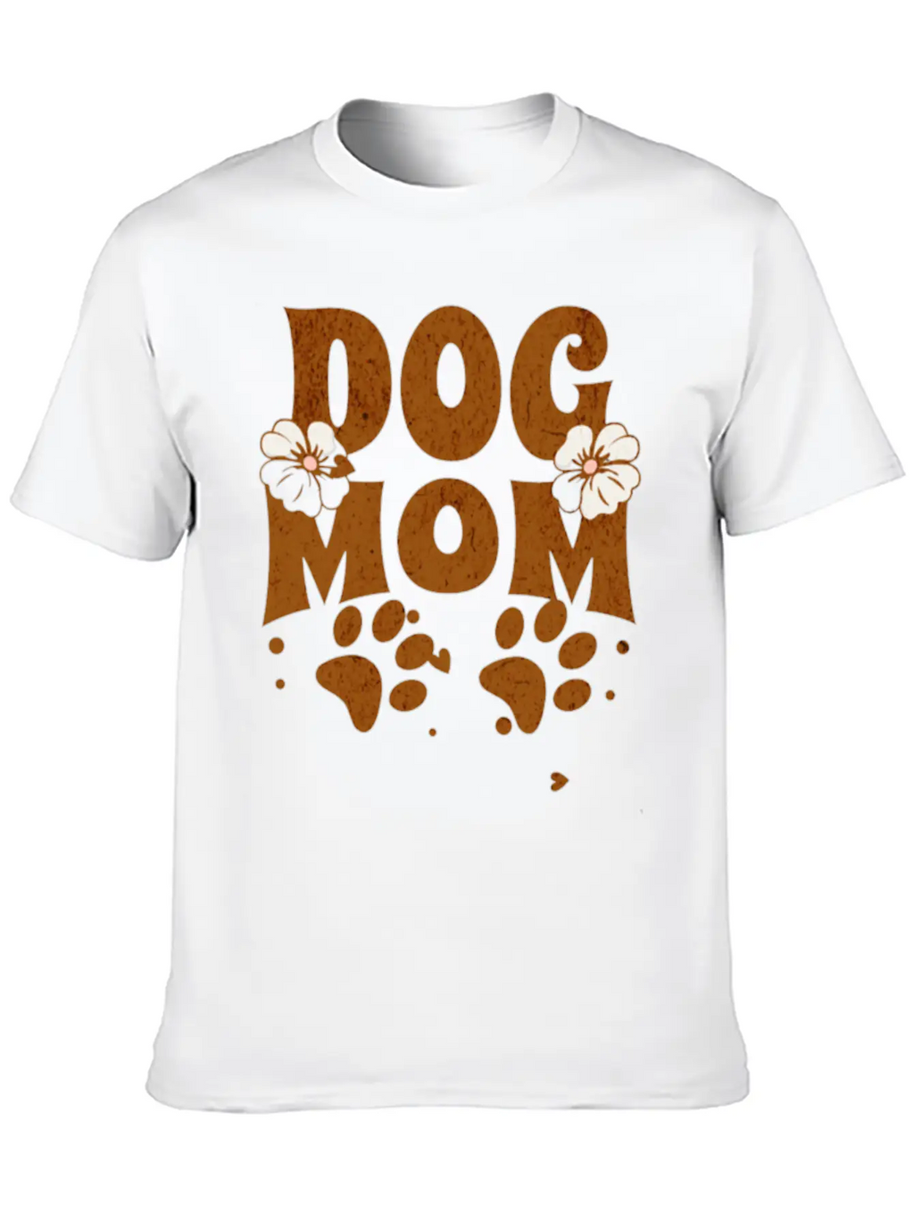 Dog Mom Unisex Short Sleeve Soft Cotton T-Shirt – Casual Everyday Wear