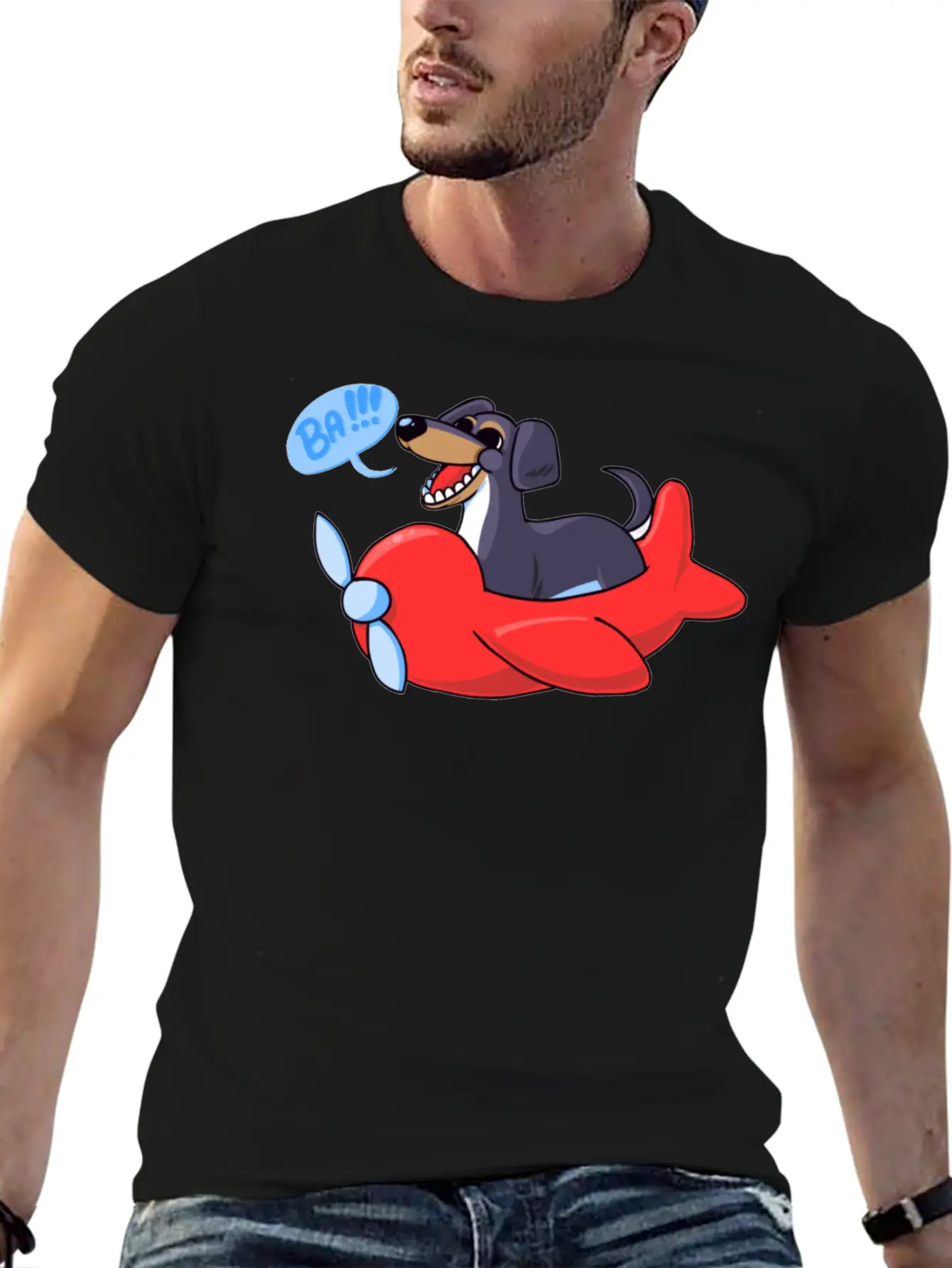 Dog Of Wisdom Classic Fit Graphic Tee For Daily Comfort – Unisex Cotton Shirt