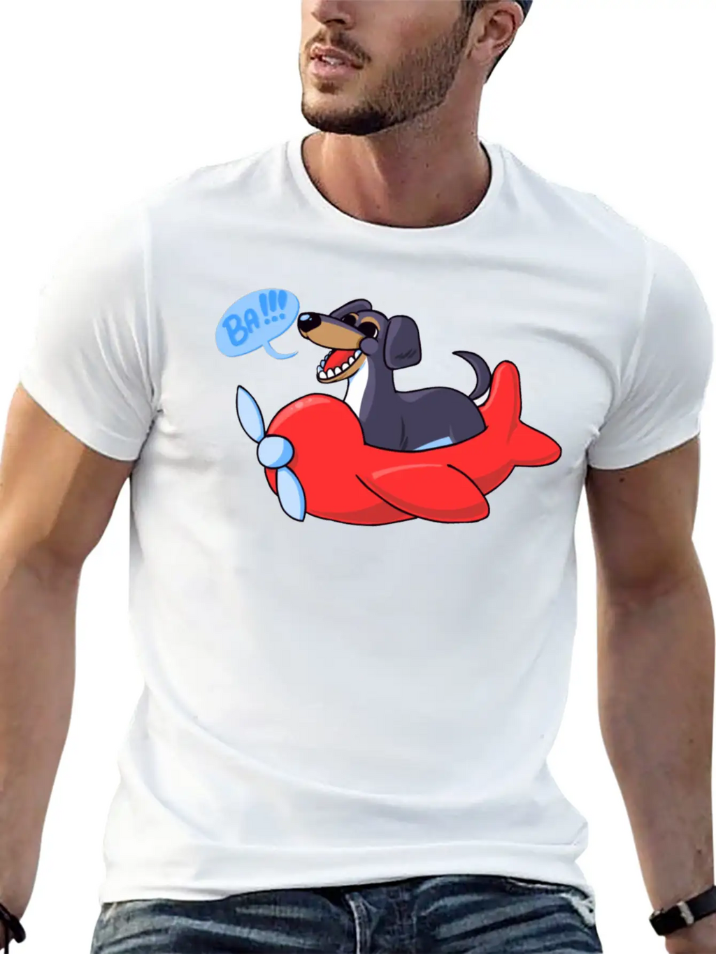 Dog Of Wisdom Classic Fit Graphic Tee For Daily Comfort – Unisex Cotton Shirt