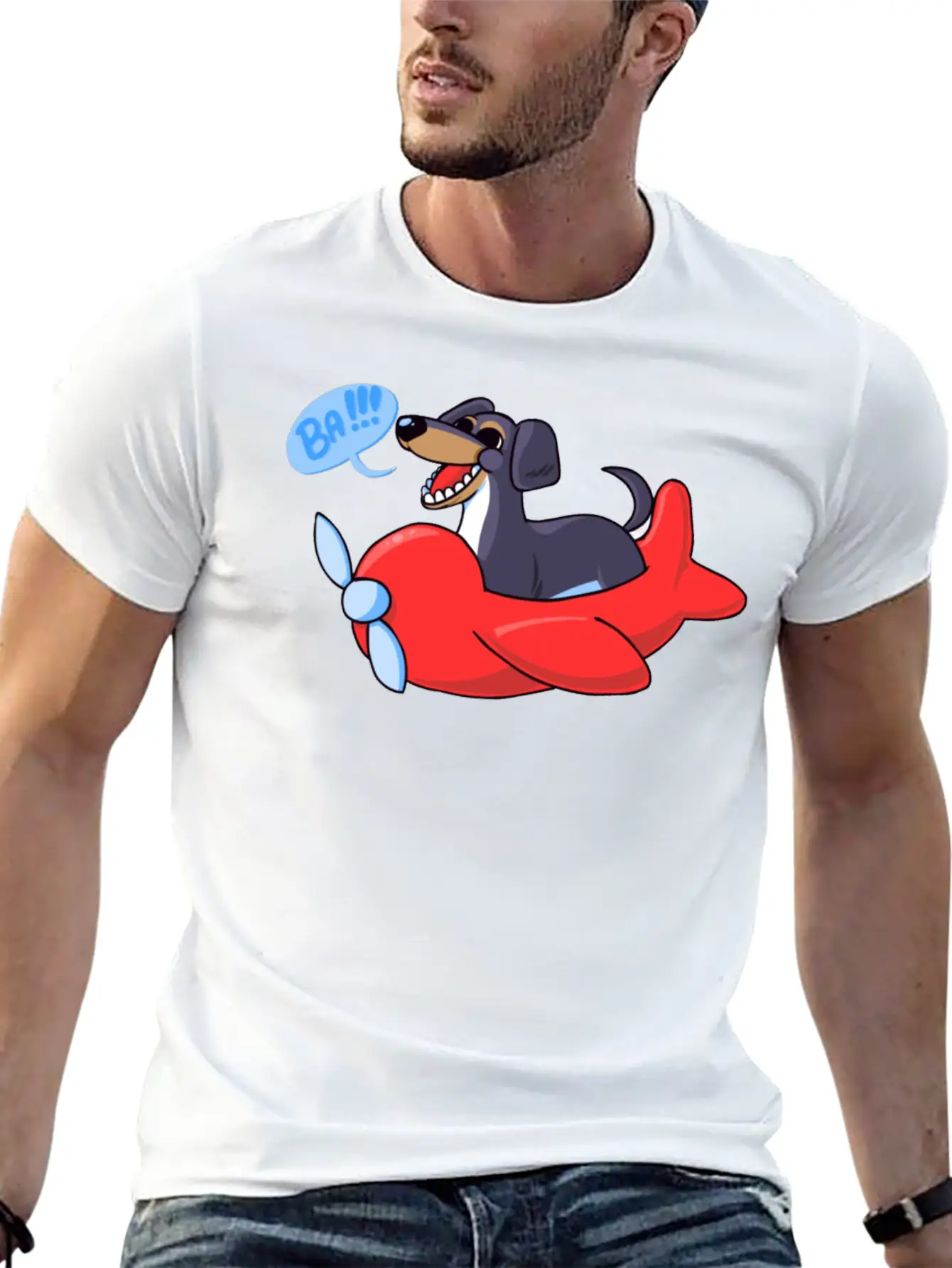 Dog Of Wisdom Classic Fit Graphic Tee For Daily Comfort – Unisex Cotton Shirt