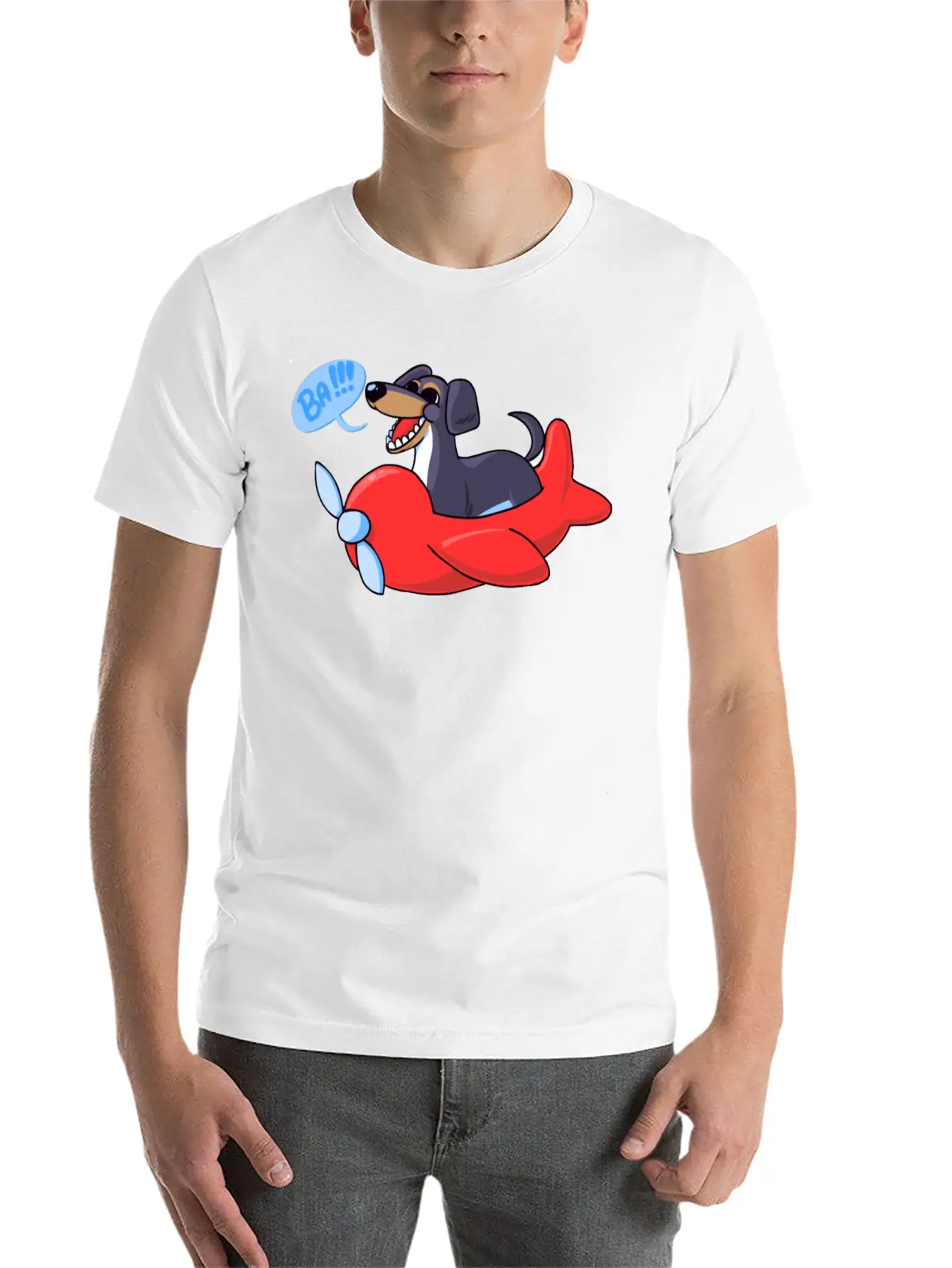 Dog Of Wisdom Classic Fit Graphic Tee For Daily Comfort – Unisex Cotton Shirt