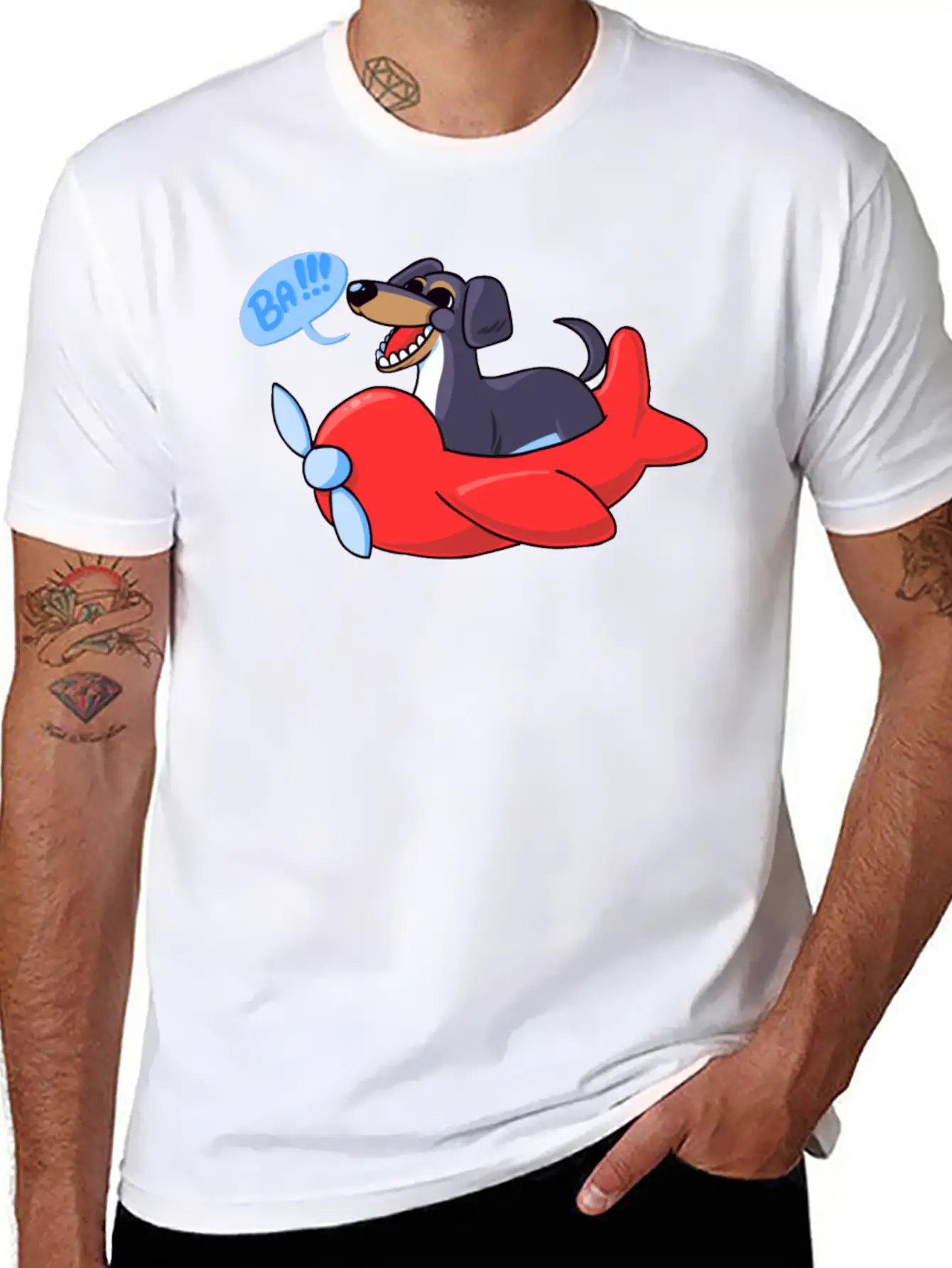 Dog Of Wisdom Classic Fit Graphic Tee For Daily Comfort – Unisex Cotton Shirt