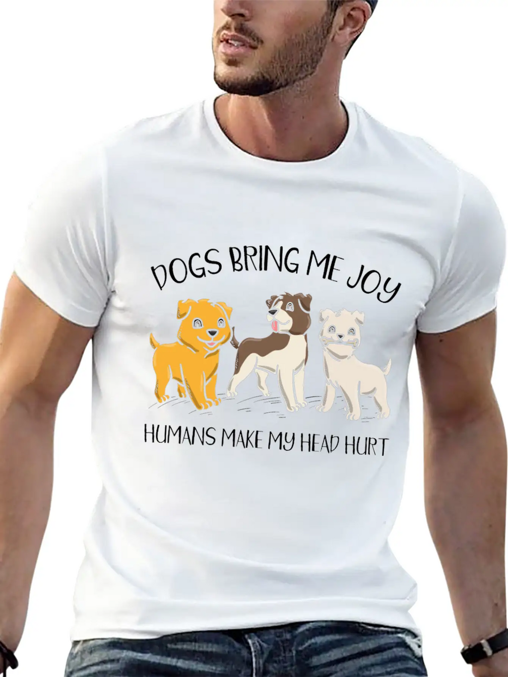 Dog Owner Dog Lover Dog Breeder Paw Love Puppy Breathable Soft Cotton T-Shirt – Timeless Casual Look