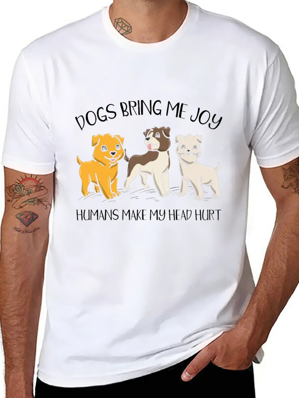 Dog Owner Dog Lover Dog Breeder Paw Love Puppy Breathable Soft Cotton T-Shirt – Timeless Casual Look