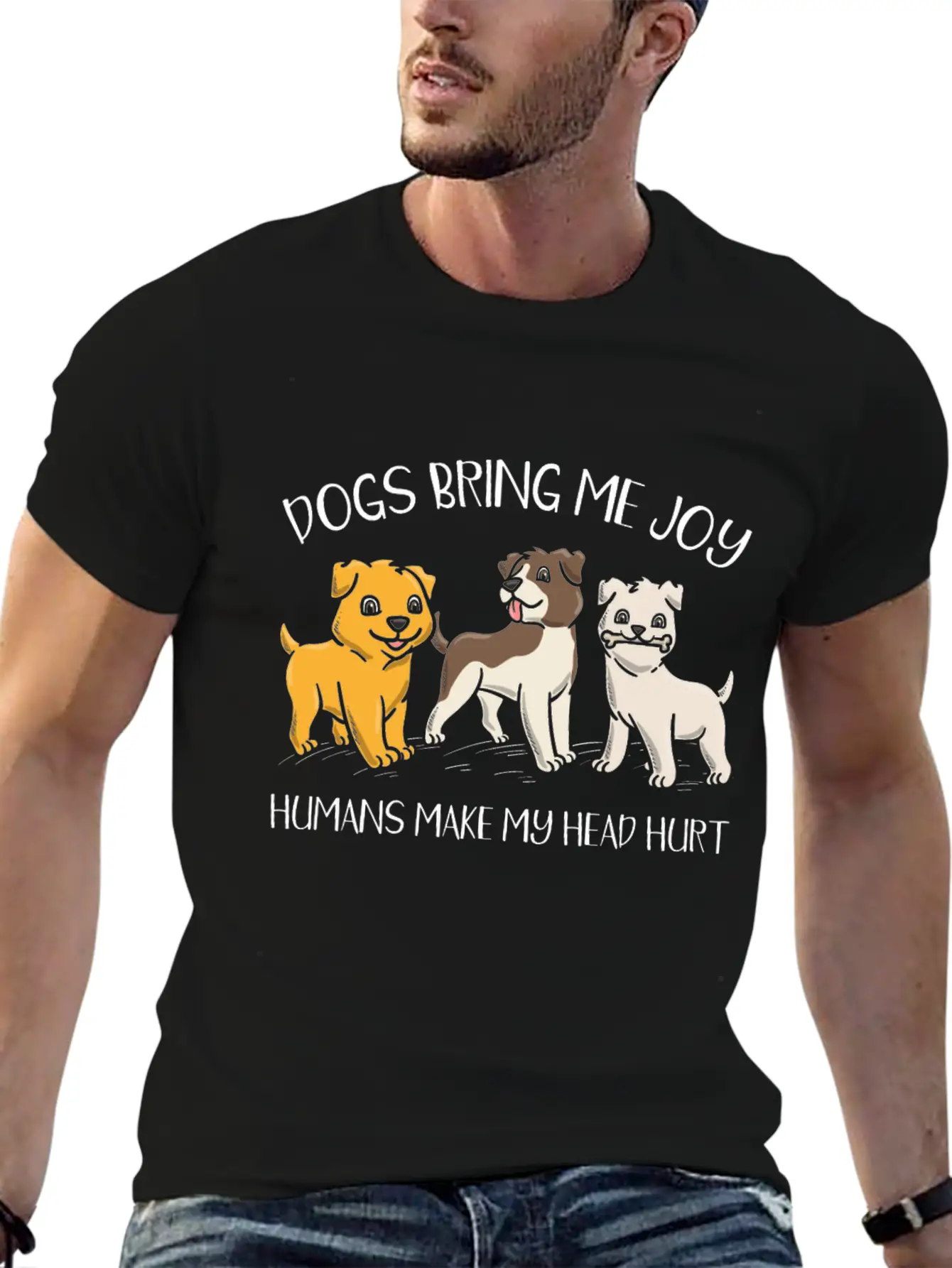 Dog Owner Dog Lover Dog Breeder Paw Love Puppy Breathable Soft Cotton T-Shirt – Timeless Casual Look