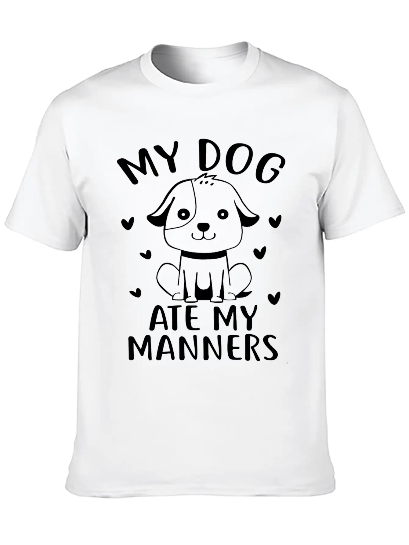 Dog Owner Matching Unisex Short Sleeve Soft Cotton T-Shirt – Casual Everyday Wear