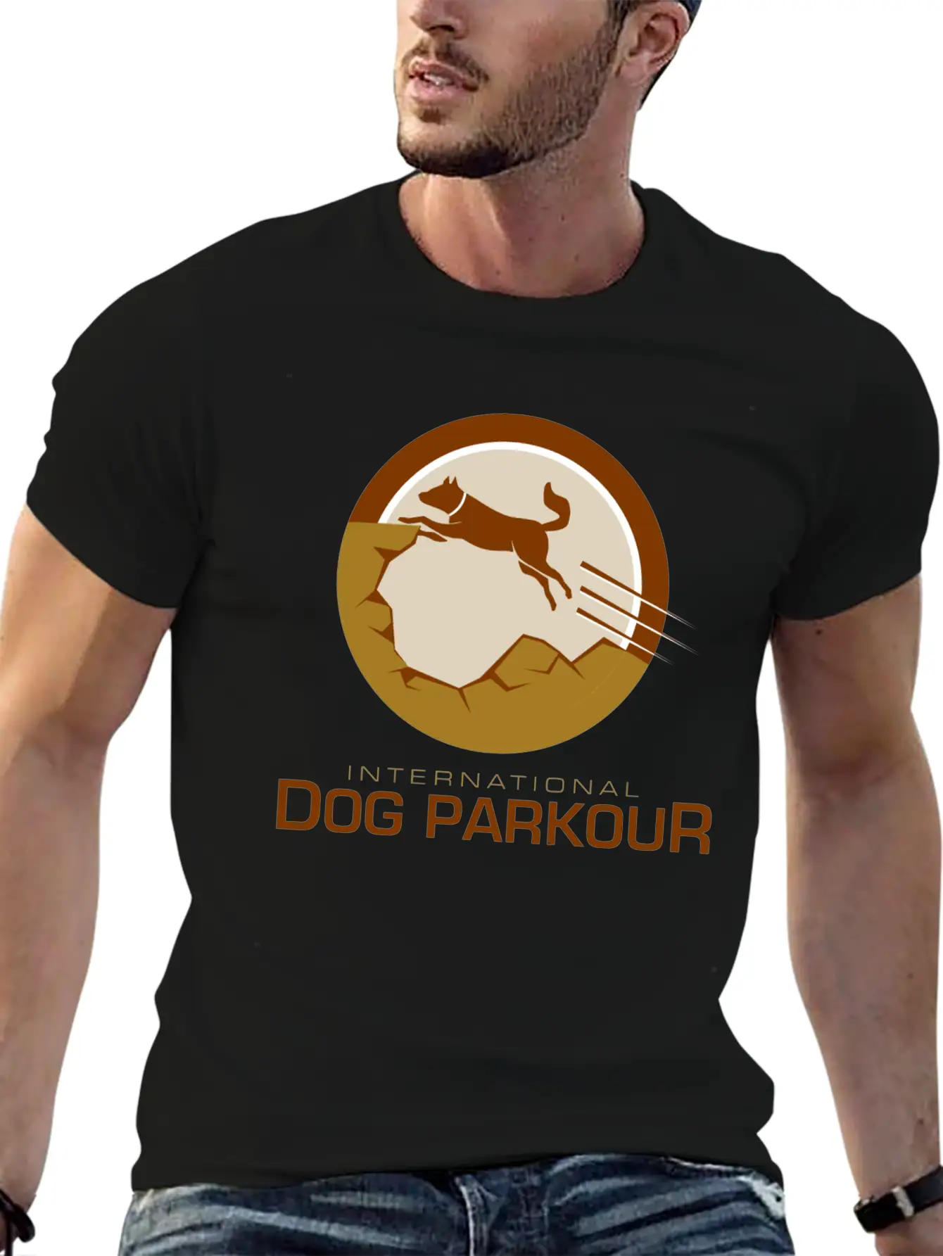 Dog Parkour Classic Fit Graphic Tee For Daily Comfort – Unisex Cotton Shirt