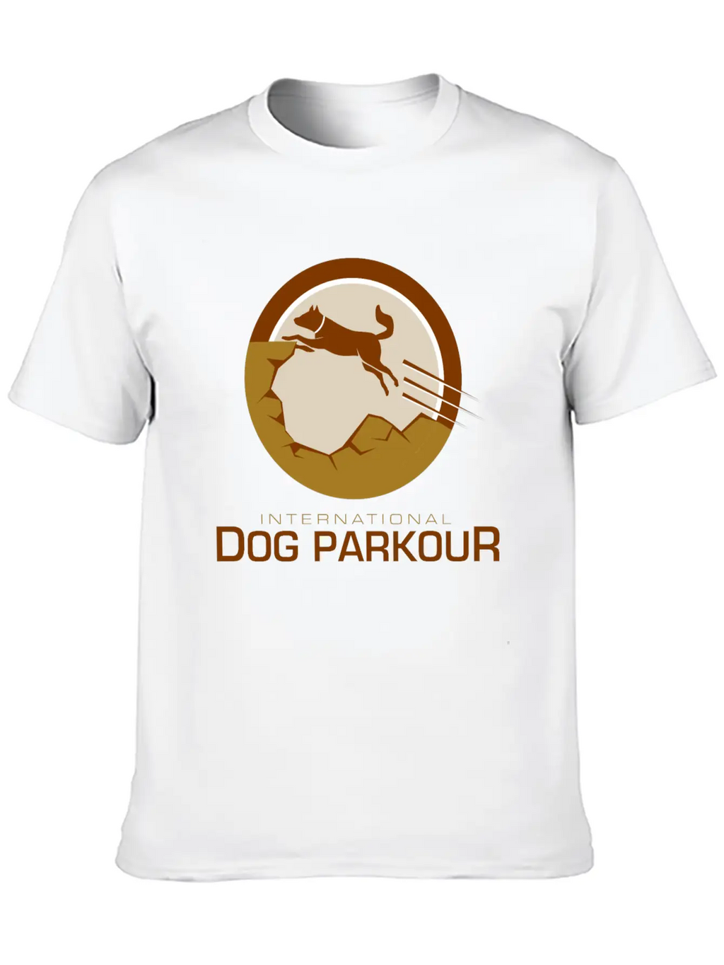 Dog Parkour Classic Fit Graphic Tee For Daily Comfort – Unisex Cotton Shirt