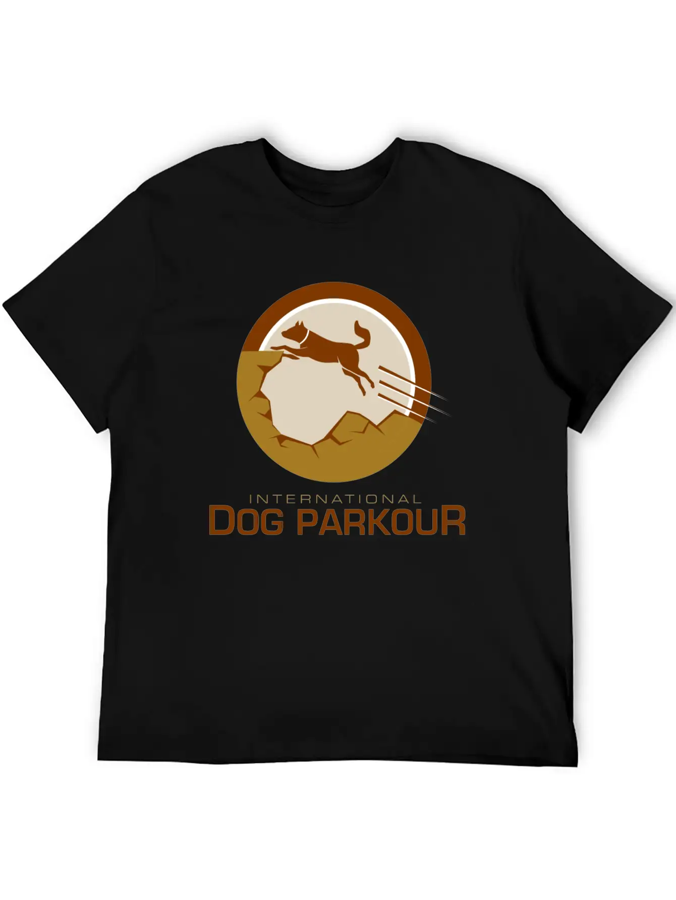 Dog Parkour Unisex Casual T-Shirt – Clean Design For Daily Comfort
