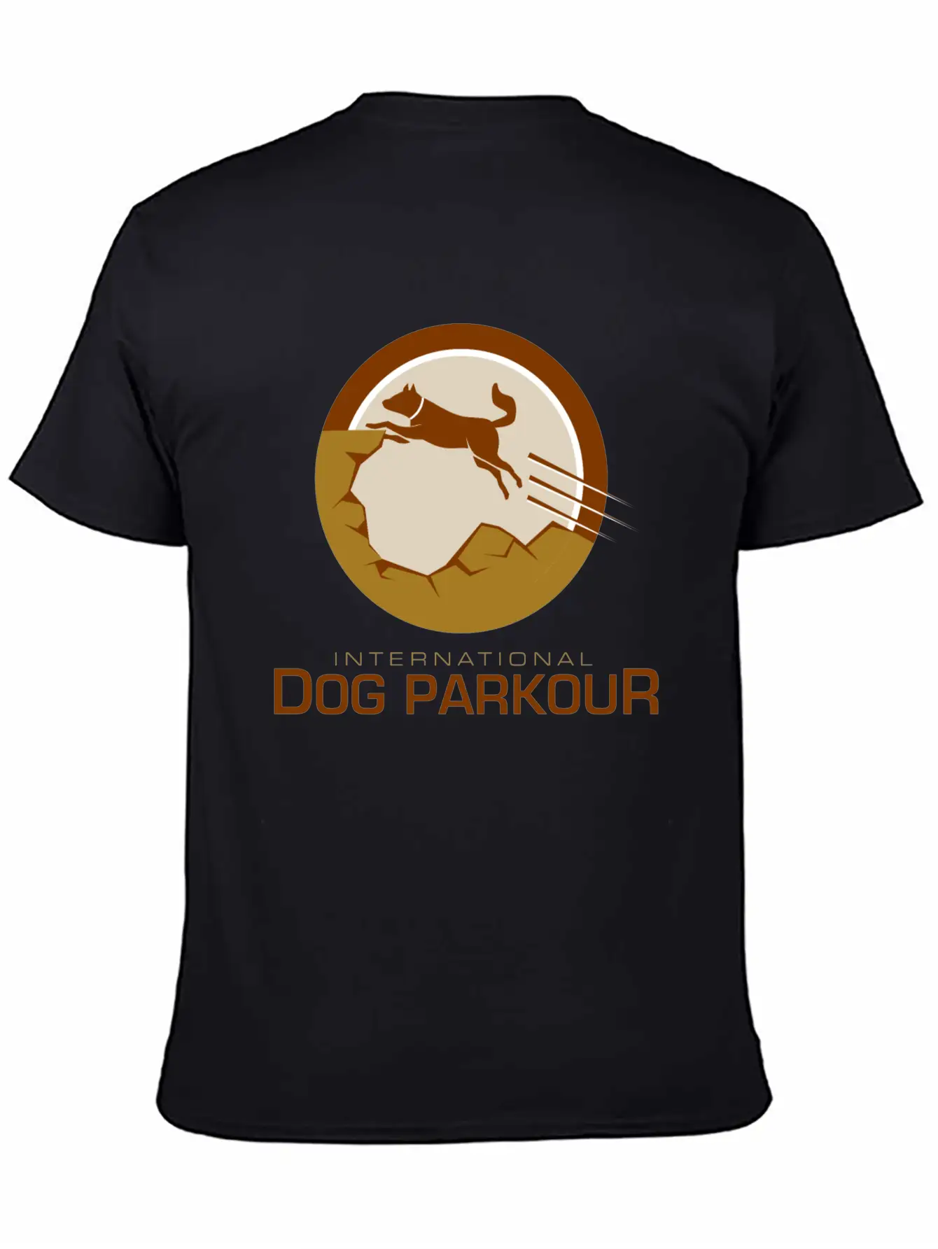 Dog Parkour Unisex Casual T-Shirt – Clean Design For Daily Comfort