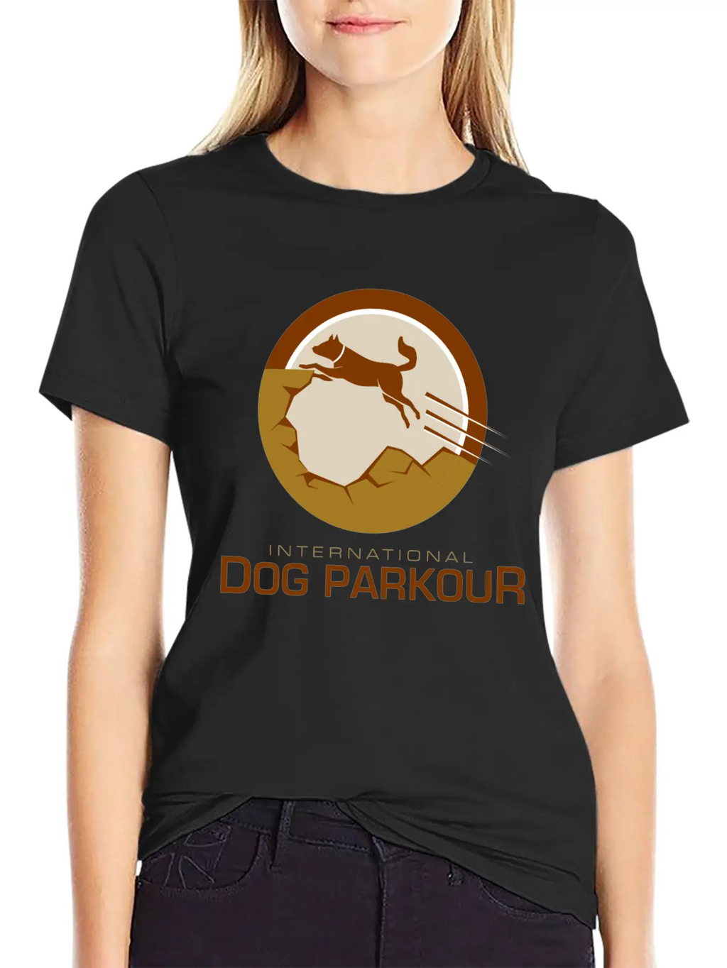 Dog Parkour Unisex Casual T-Shirt – Clean Design For Daily Comfort