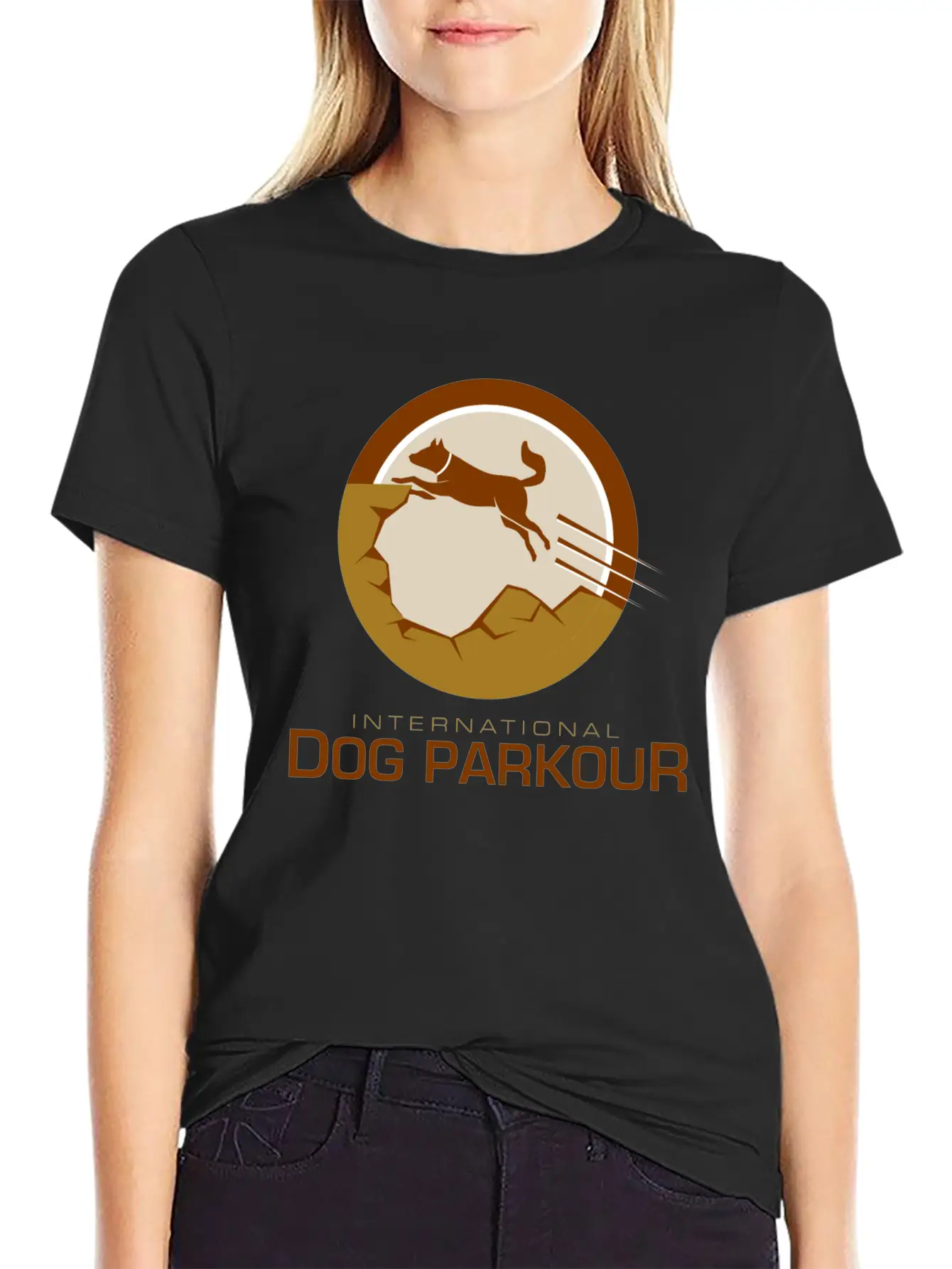 Dog Parkour Unisex Casual T-Shirt – Clean Design For Daily Comfort