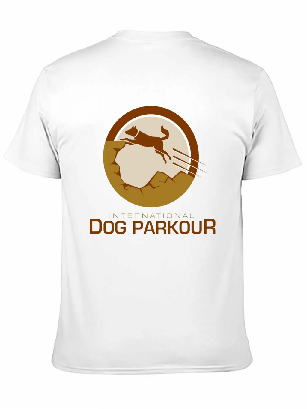 Dog Parkour Unisex Casual T-Shirt – Clean Design For Daily Comfort