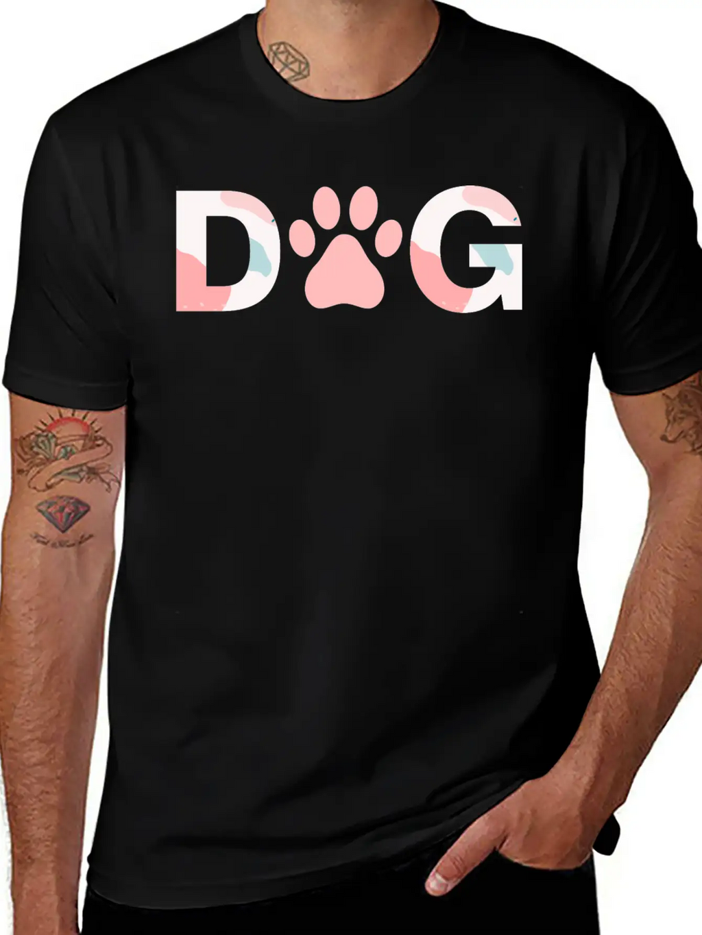 Dog Paw Breathable Soft Cotton T-Shirt – Timeless Casual Look