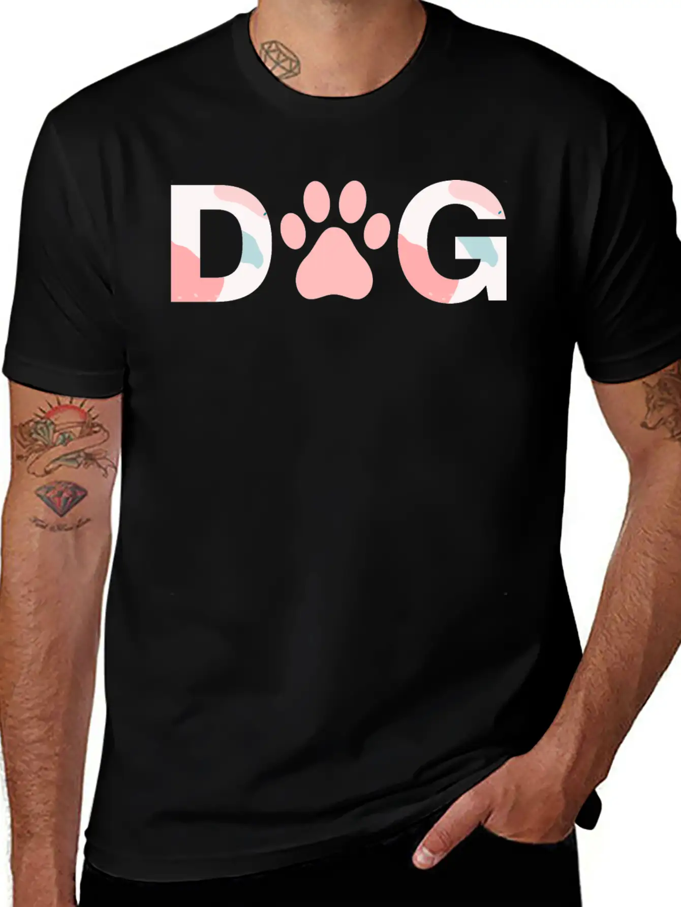Dog Paw Breathable Soft Cotton T-Shirt – Timeless Casual Look