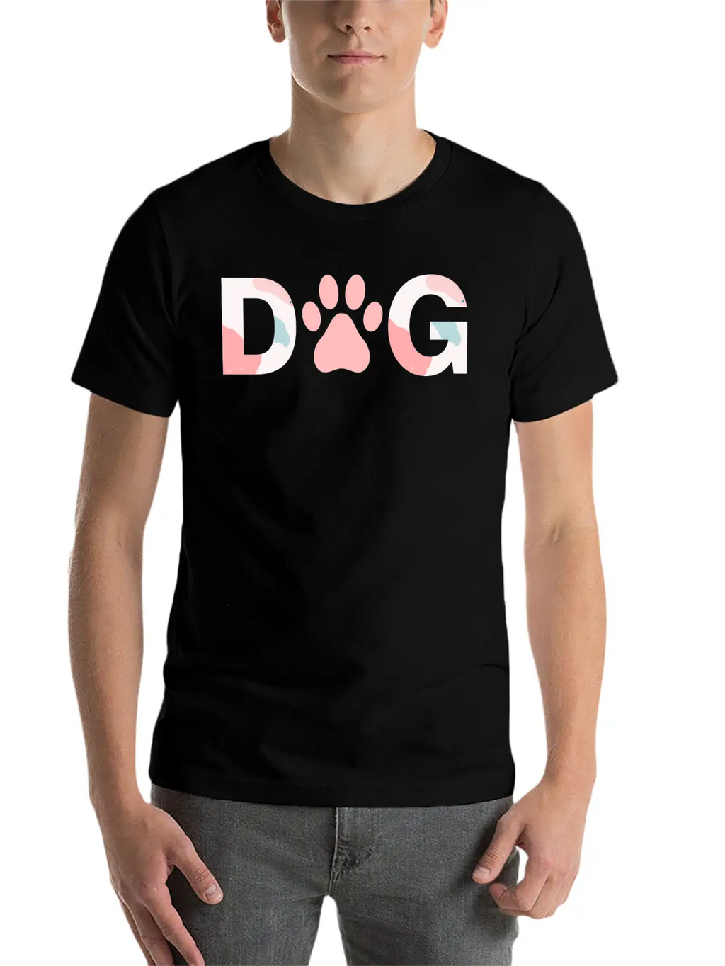 Dog Paw Breathable Soft Cotton T-Shirt – Timeless Casual Look