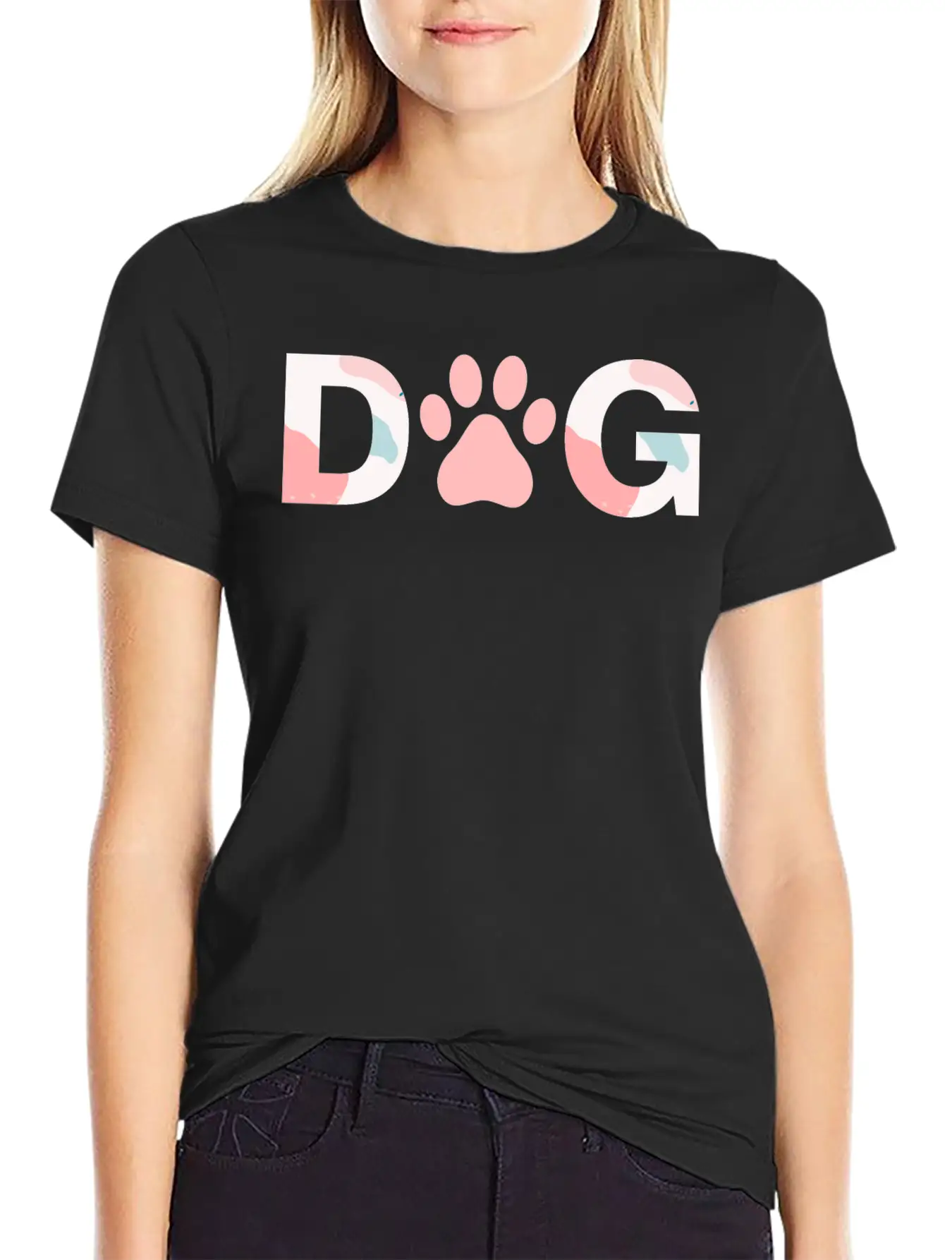 Dog Paw Breathable Soft Cotton T-Shirt – Timeless Casual Look