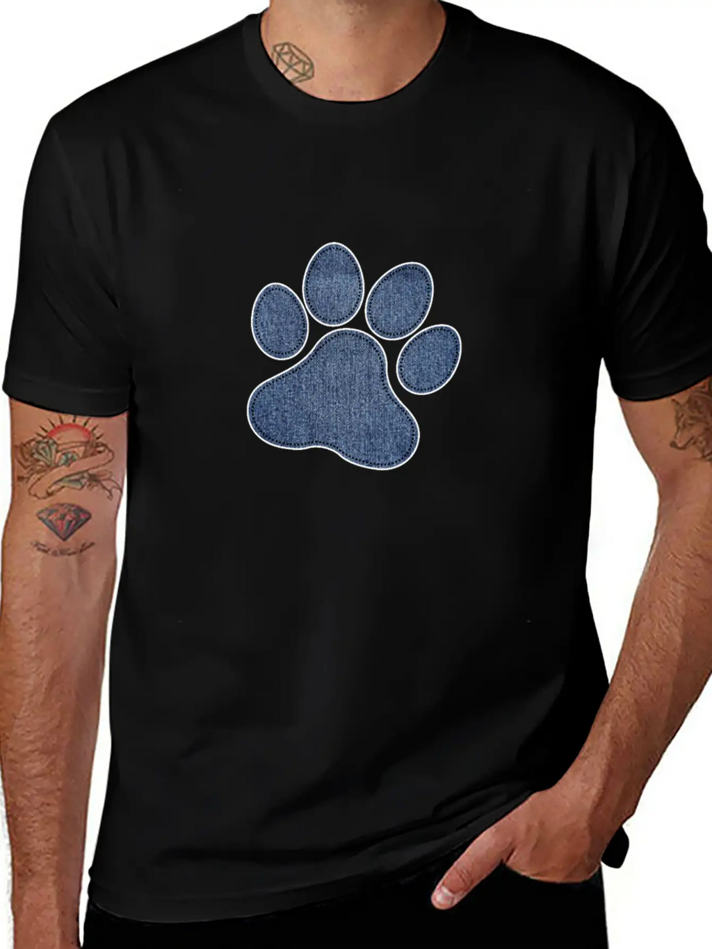 Dog Paw Unisex Short Sleeve Soft Cotton T-Shirt – Casual Everyday Wear