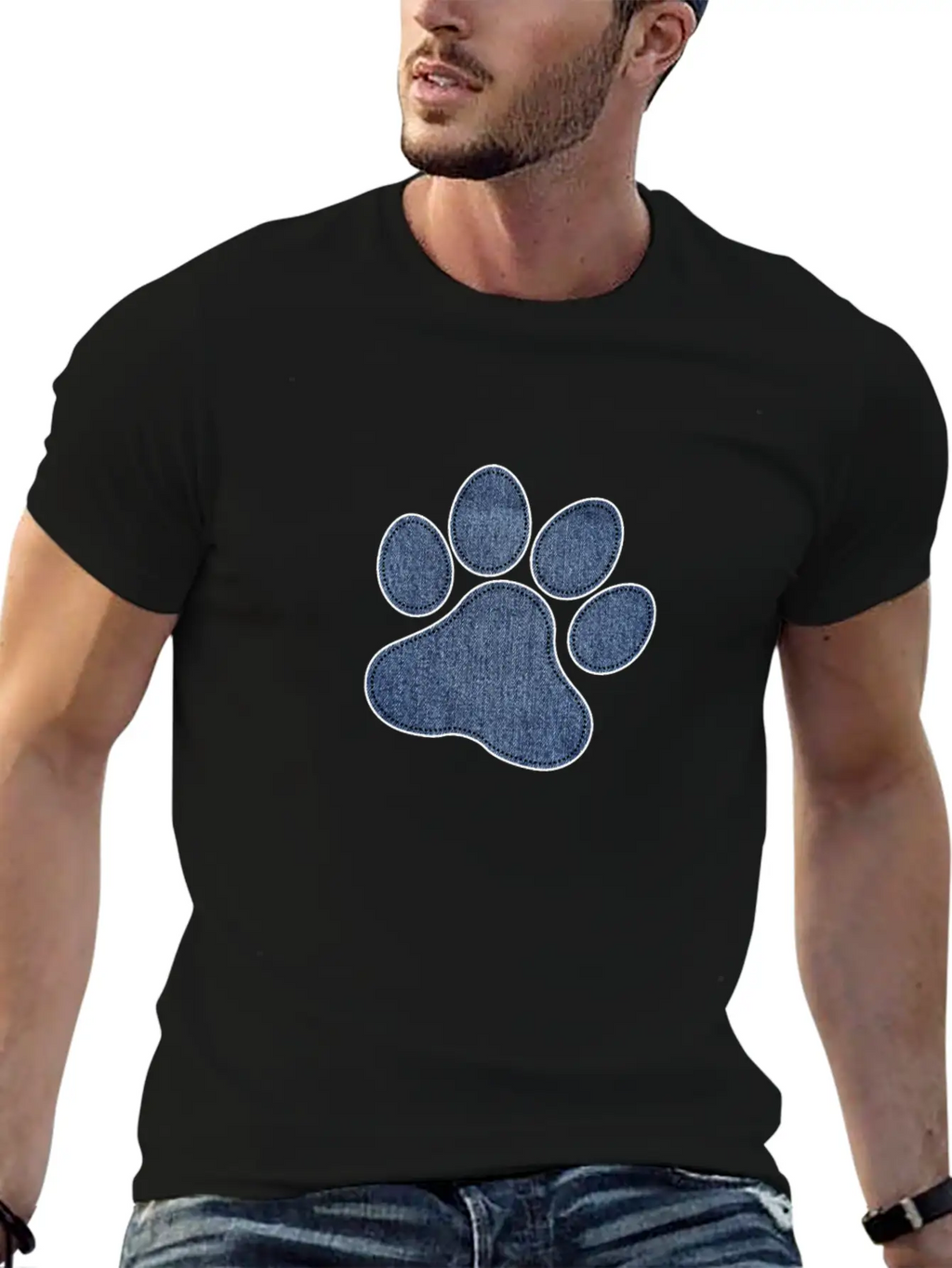 Dog Paw Unisex Short Sleeve Soft Cotton T-Shirt – Casual Everyday Wear