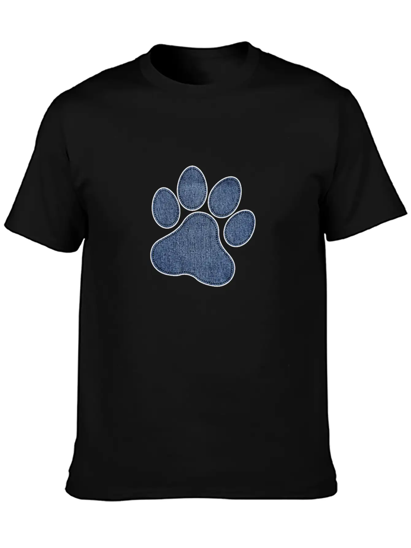 Dog Paw Unisex Short Sleeve Soft Cotton T-Shirt – Casual Everyday Wear