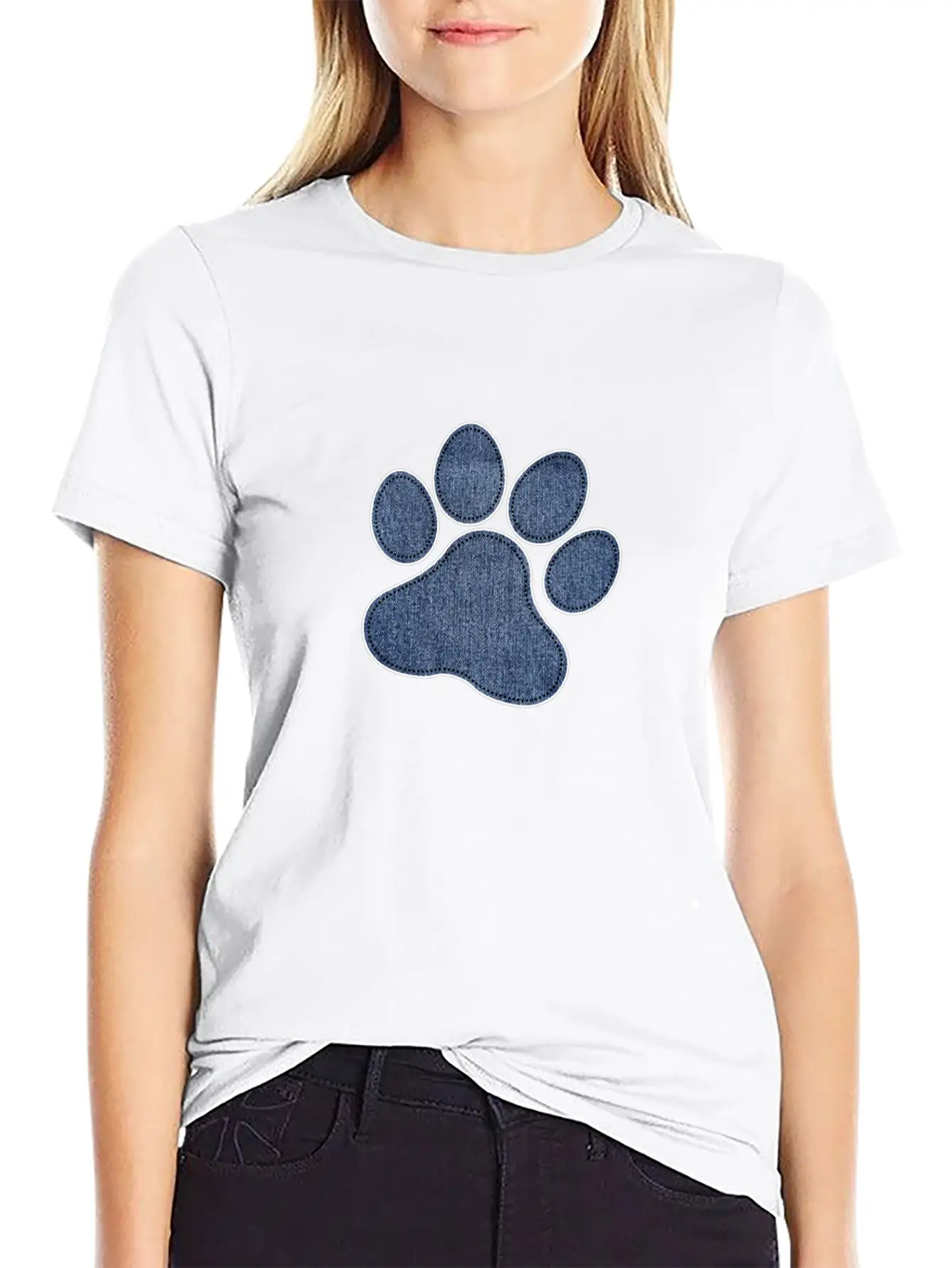 Dog Paw Unisex Short Sleeve Soft Cotton T-Shirt – Casual Everyday Wear