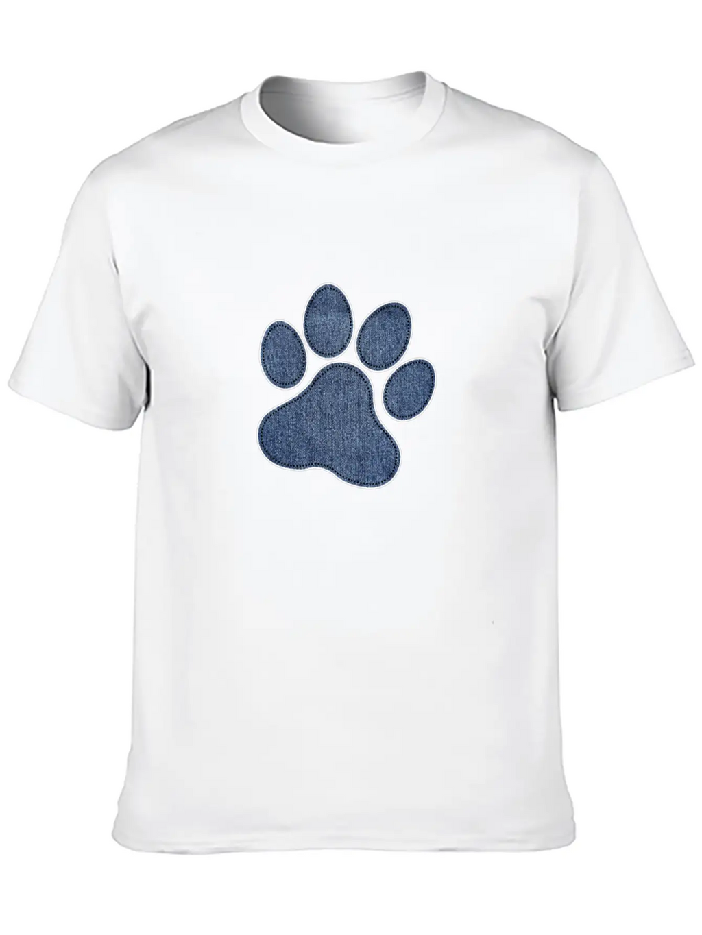 Dog Paw Unisex Short Sleeve Soft Cotton T-Shirt – Casual Everyday Wear