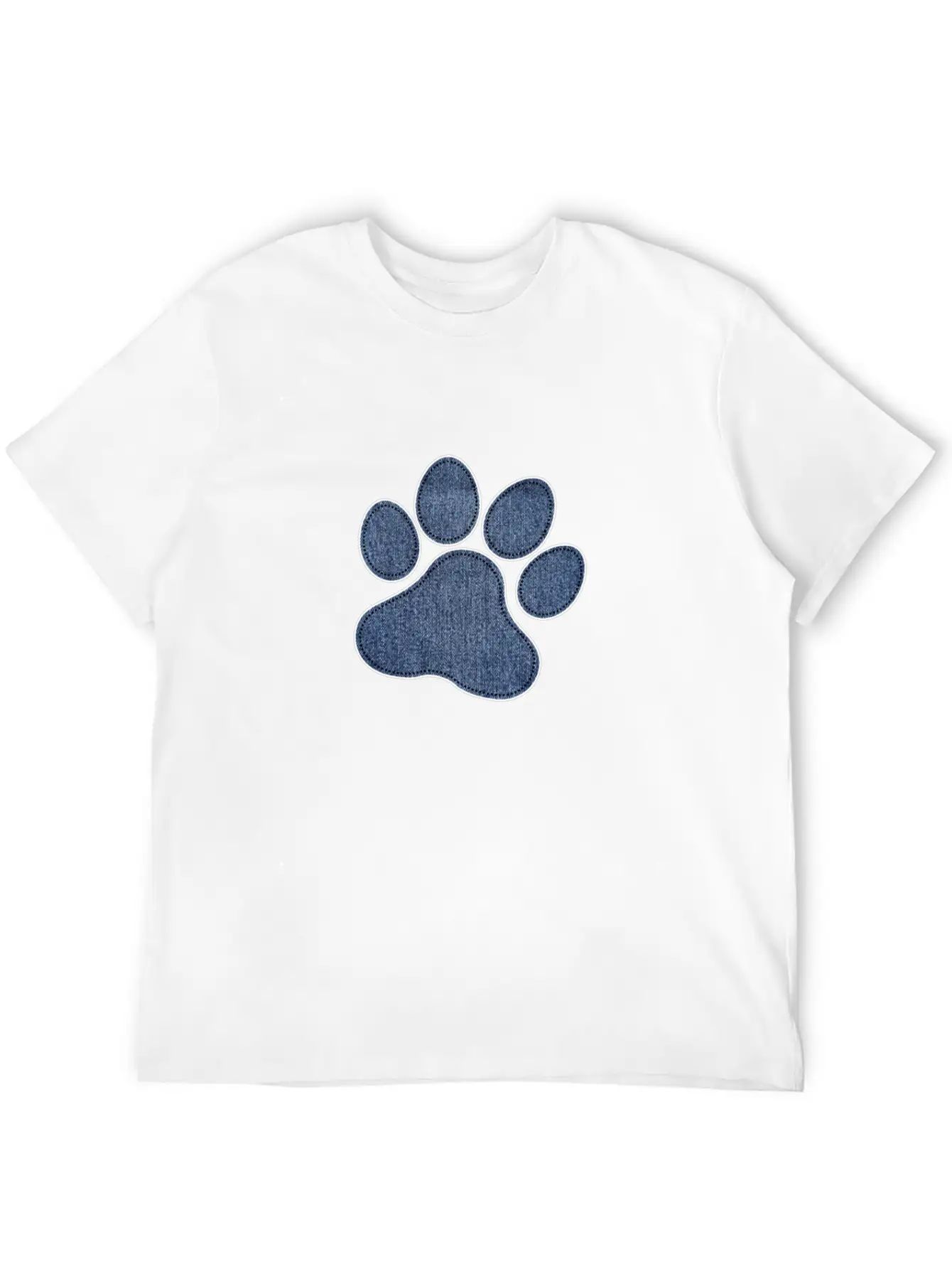 Dog Paw Unisex Short Sleeve Soft Cotton T-Shirt – Casual Everyday Wear