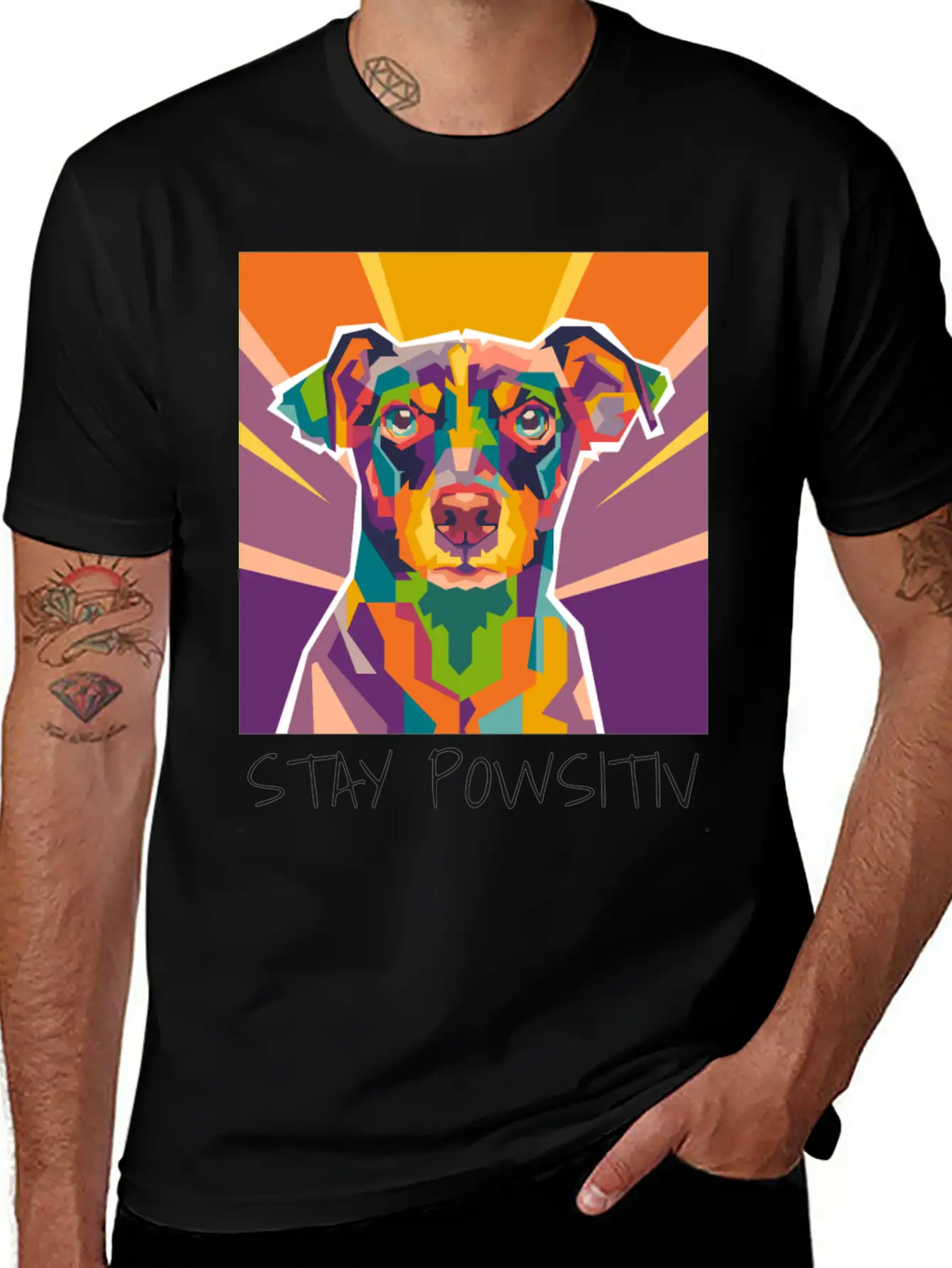 Dog Pop Art Essential Cotton Tee For Daily Outfits – Unisex Style