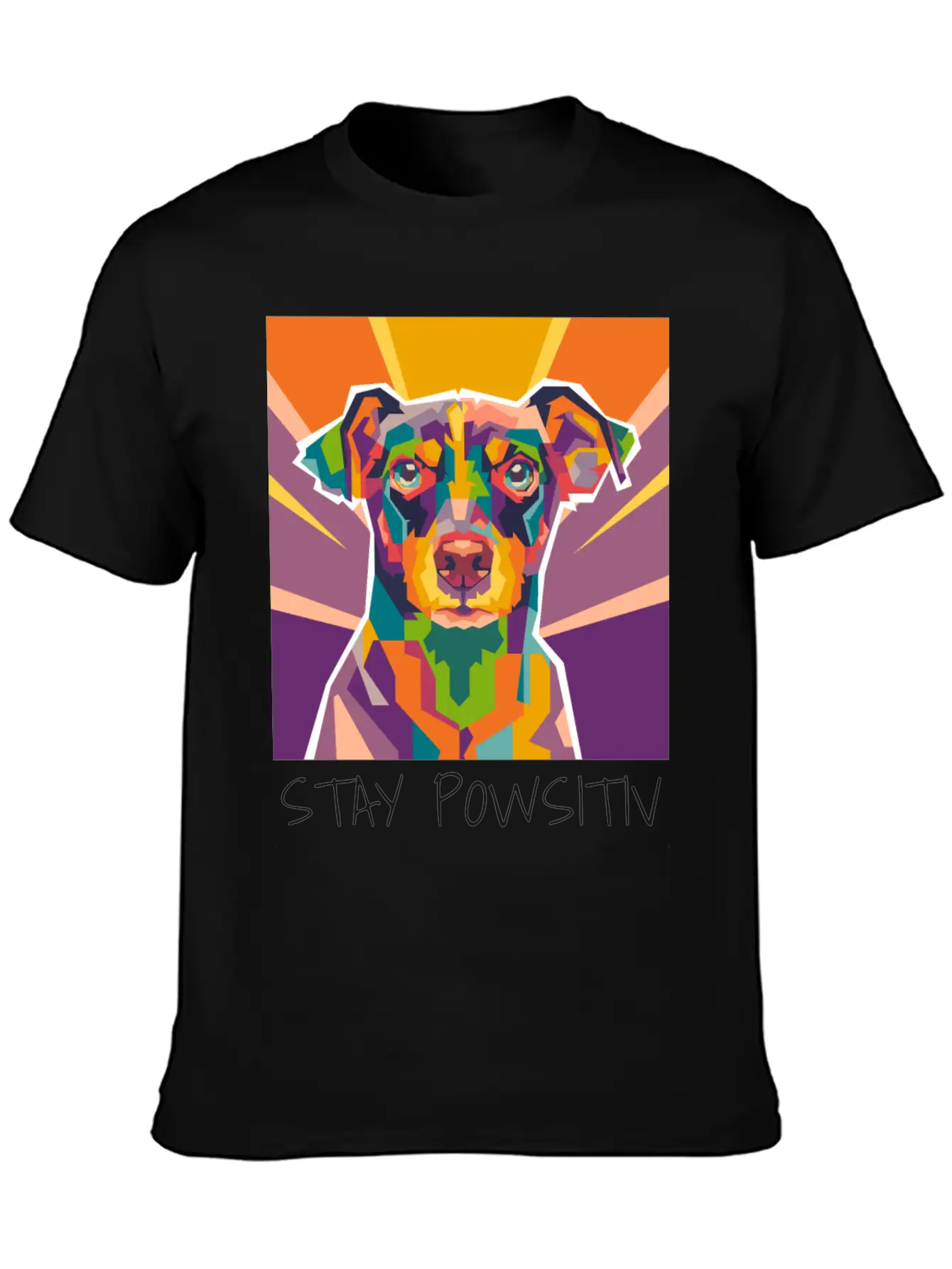 Dog Pop Art Essential Cotton Tee For Daily Outfits – Unisex Style