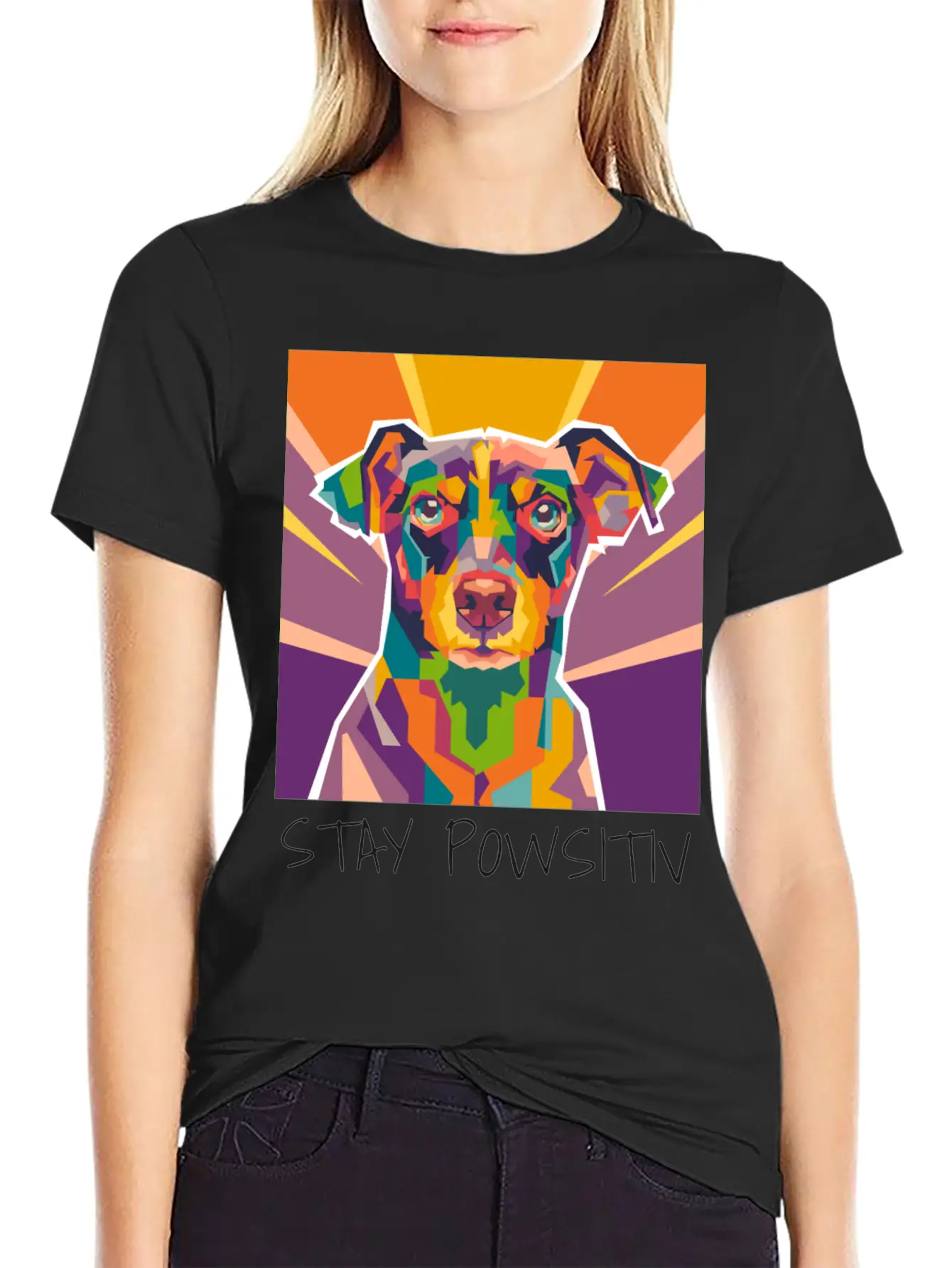 Dog Pop Art Essential Cotton Tee For Daily Outfits – Unisex Style