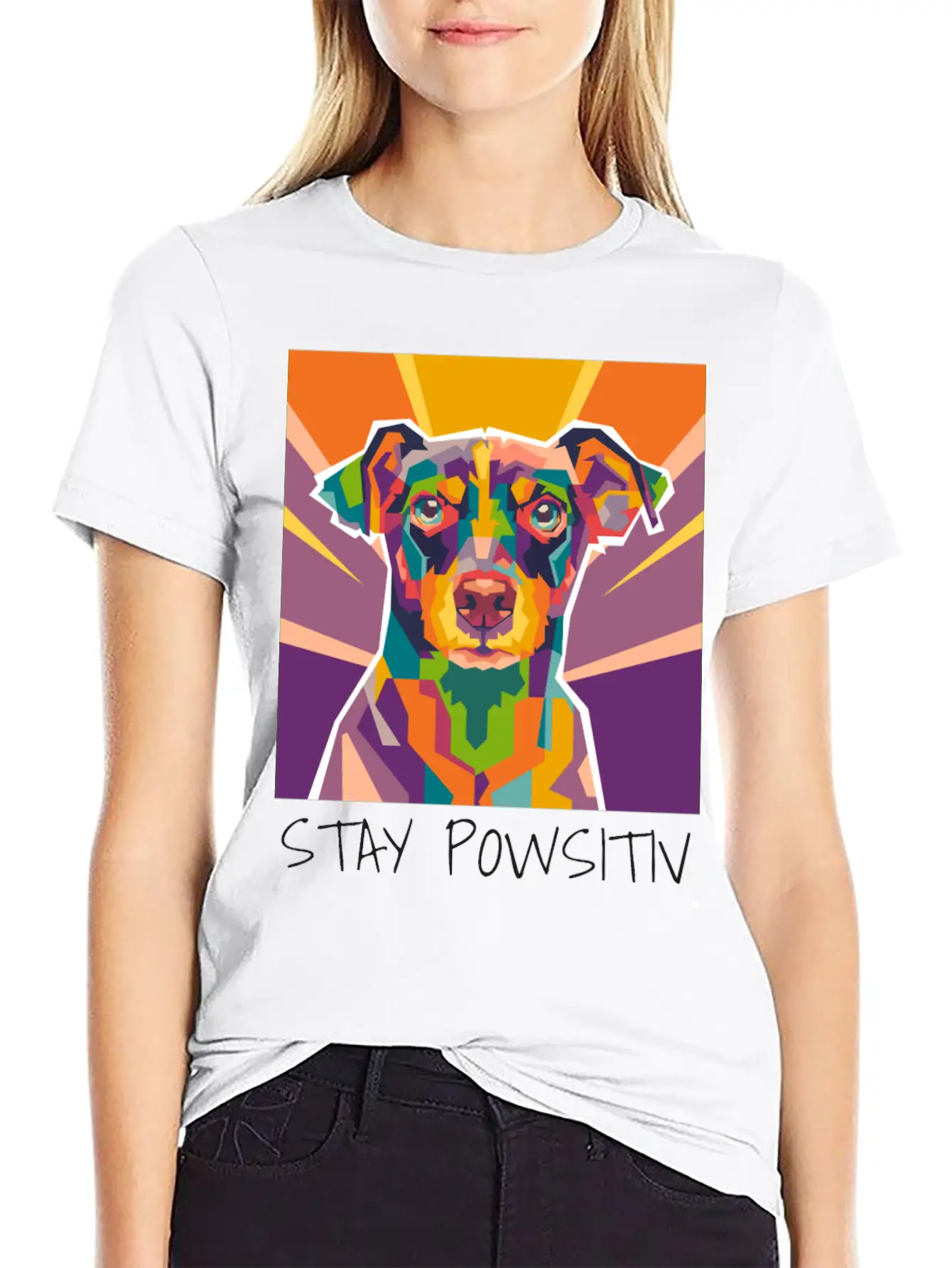 Dog Pop Art Essential Cotton Tee For Daily Outfits – Unisex Style