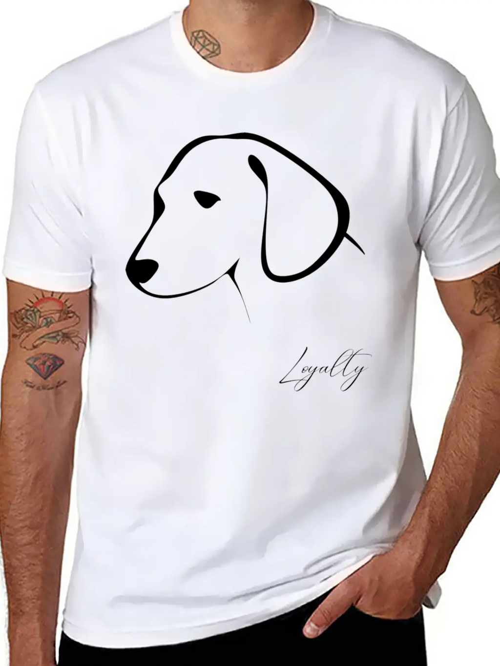 Dog Shirt Unisex Casual T-Shirt – Clean Design For Daily Comfort
